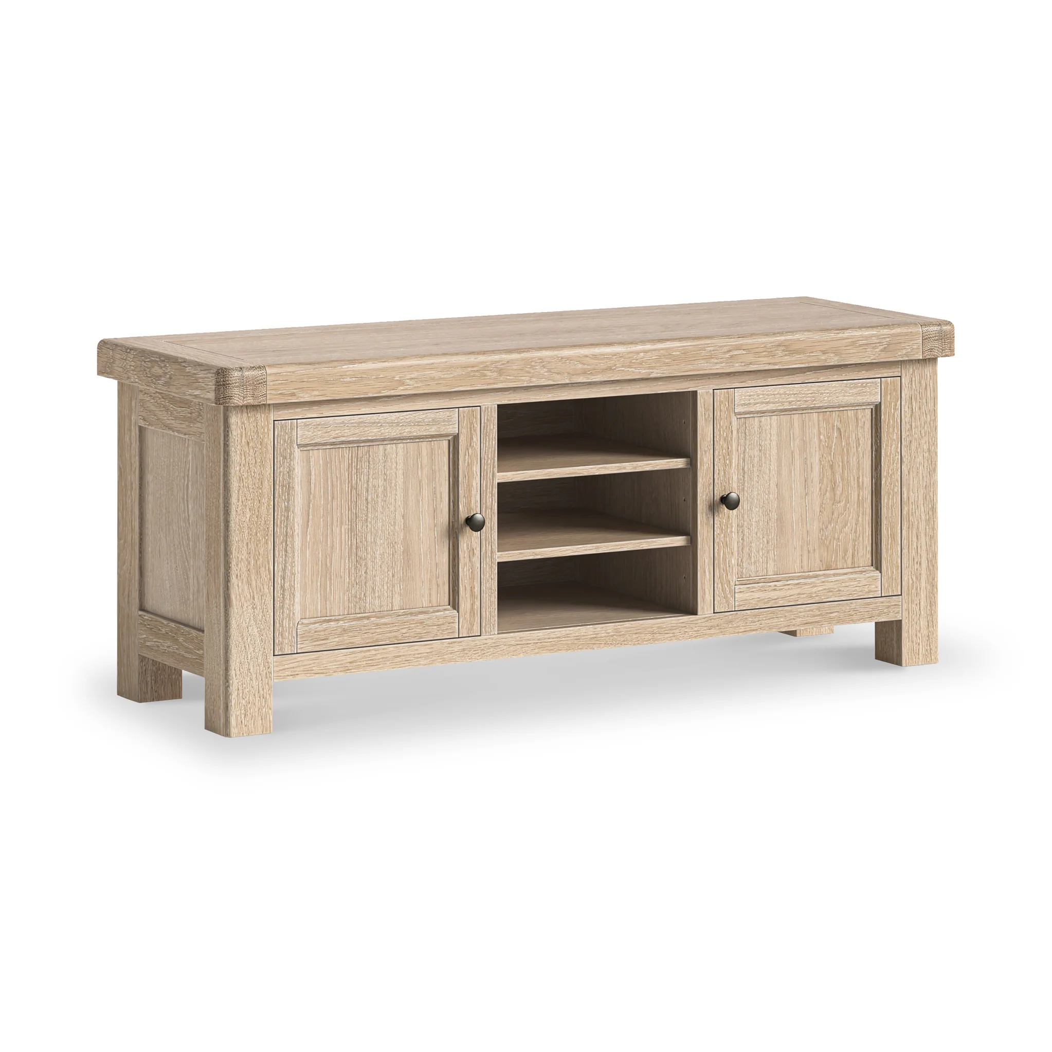 Portland Washed Oak 140cm TV Unit - Image 3