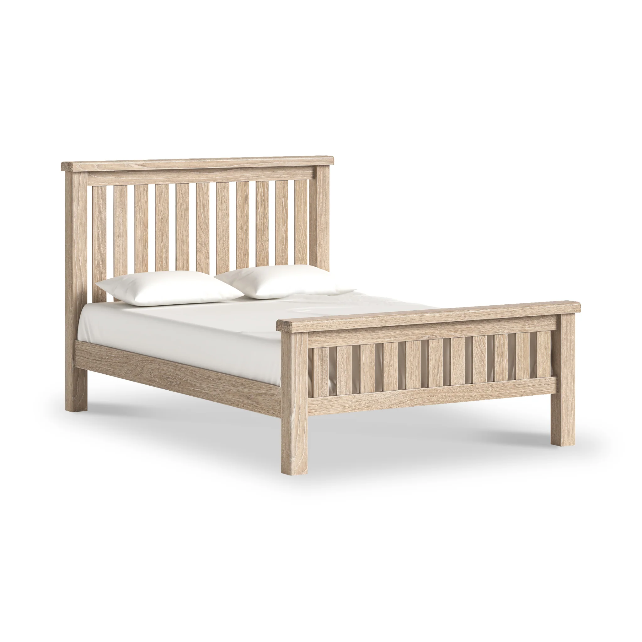 Portland Washed Oak Bed Frame - Image 2