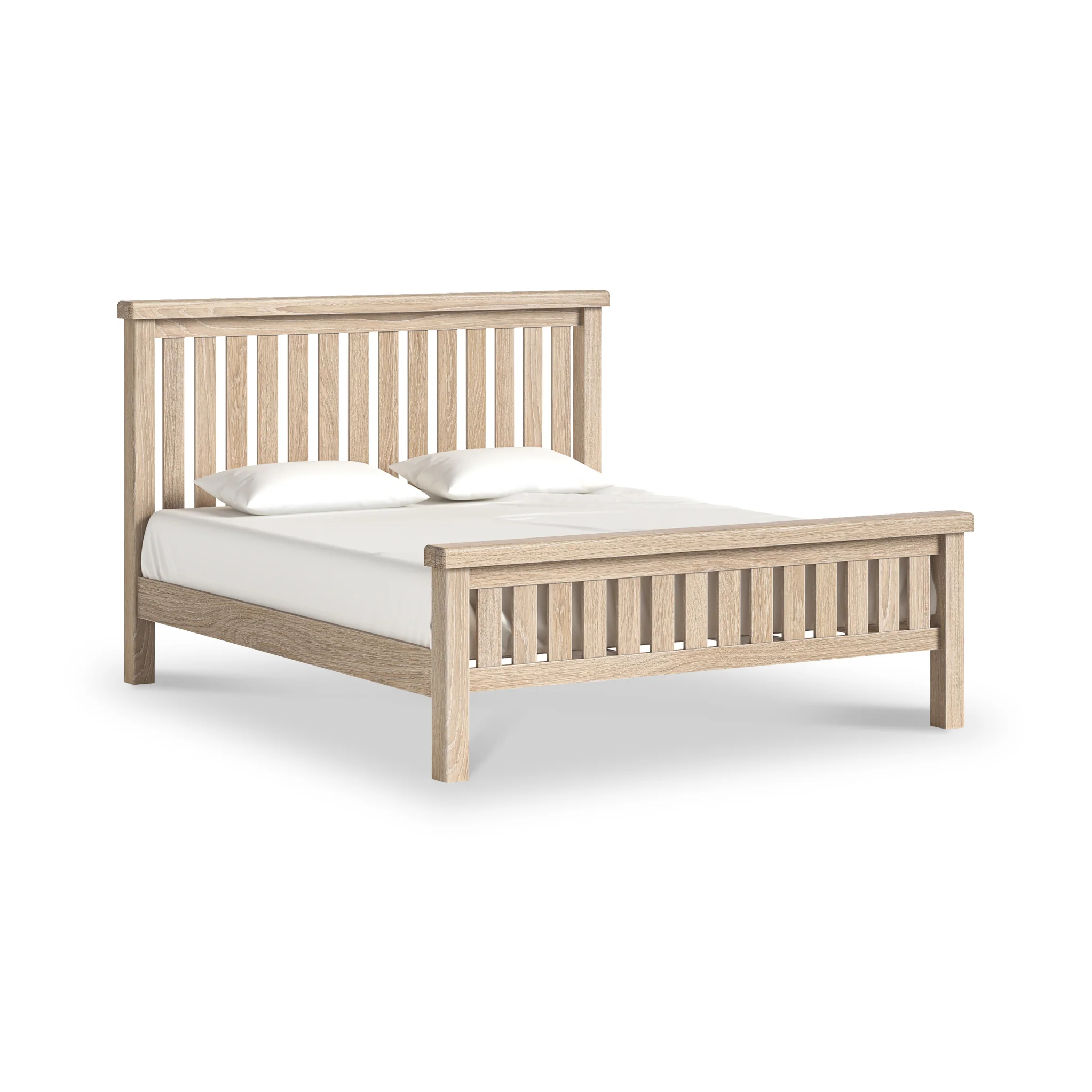 Portland Washed Oak Bed Frame - Image 3