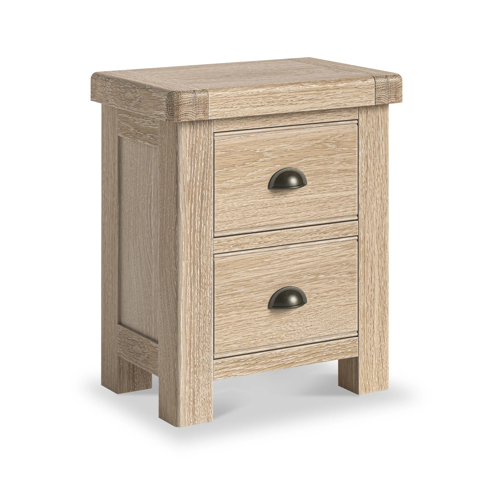 Portland Washed Oak Bedside Table - Image 3