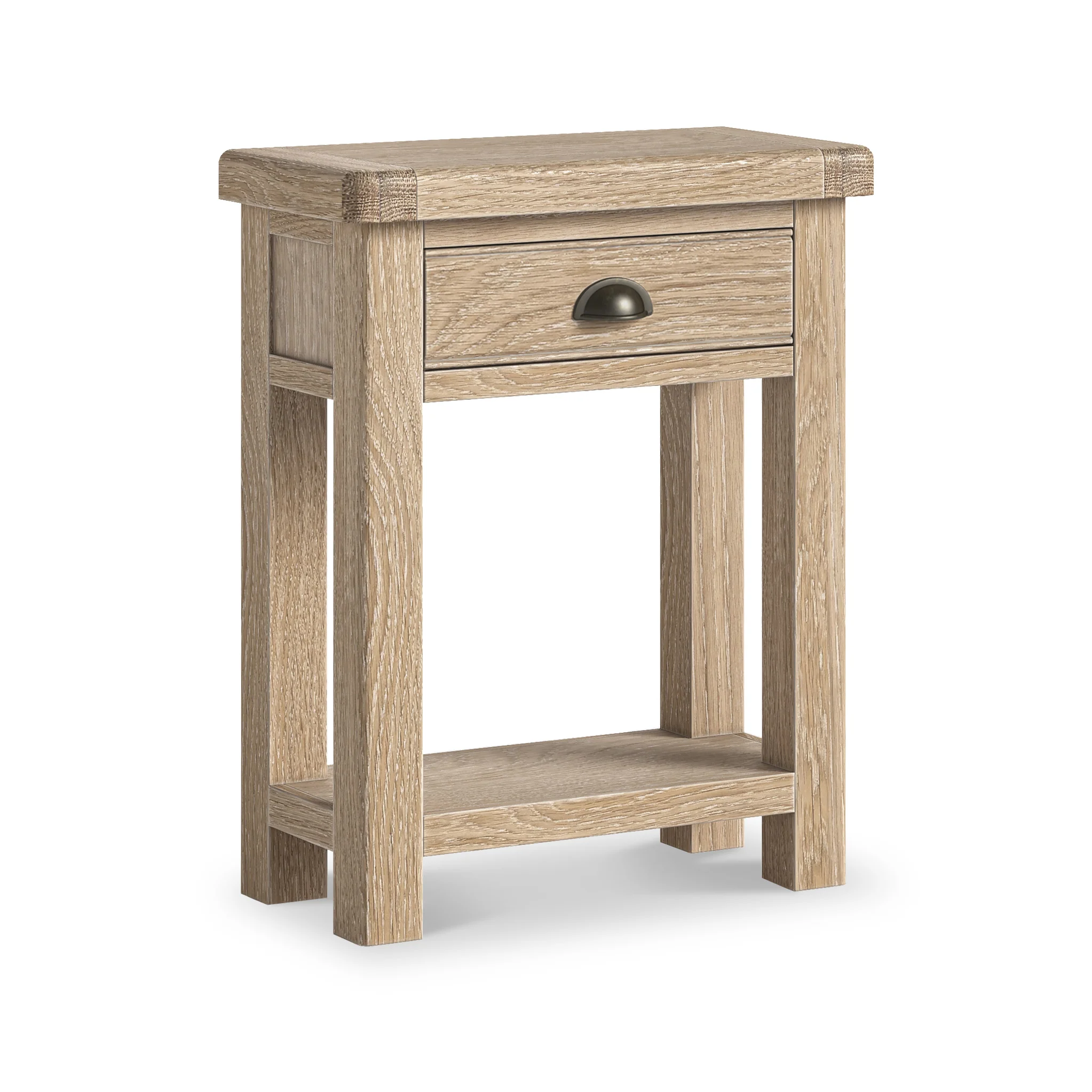Portland Washed Oak Telephone Table - Image 3