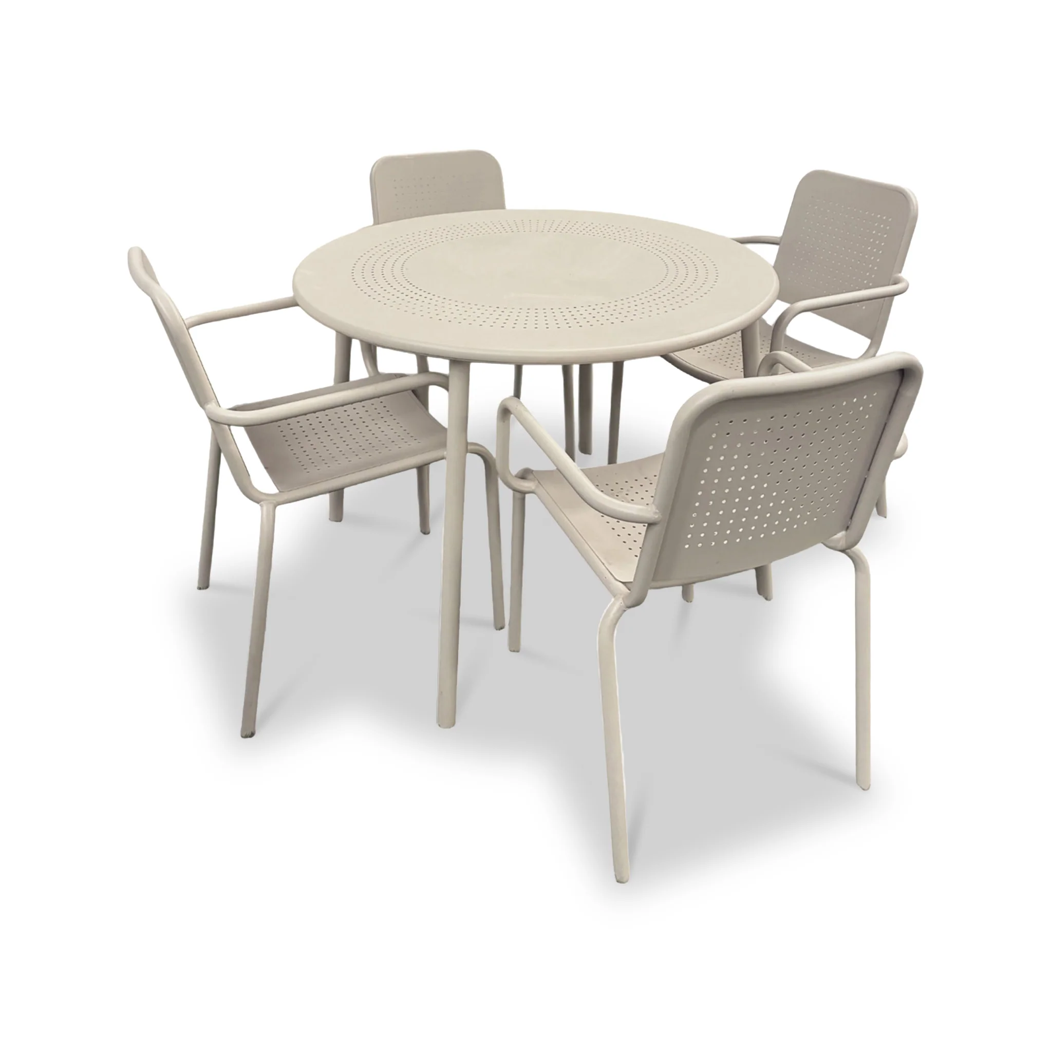 Porto 4 Seater Round Dining Set - Image 8