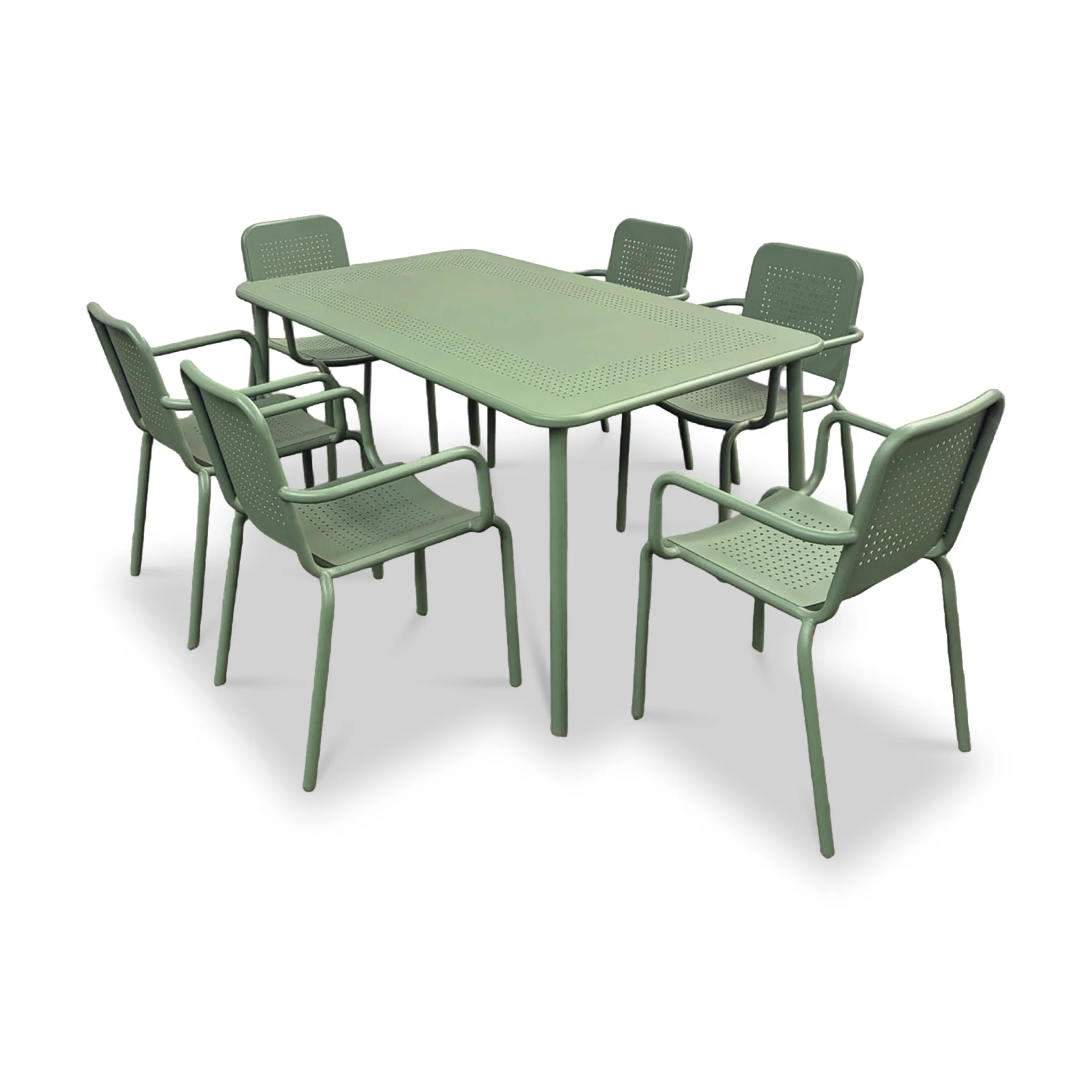 Porto 6 Seater Rectangular Dining Set - Image 4