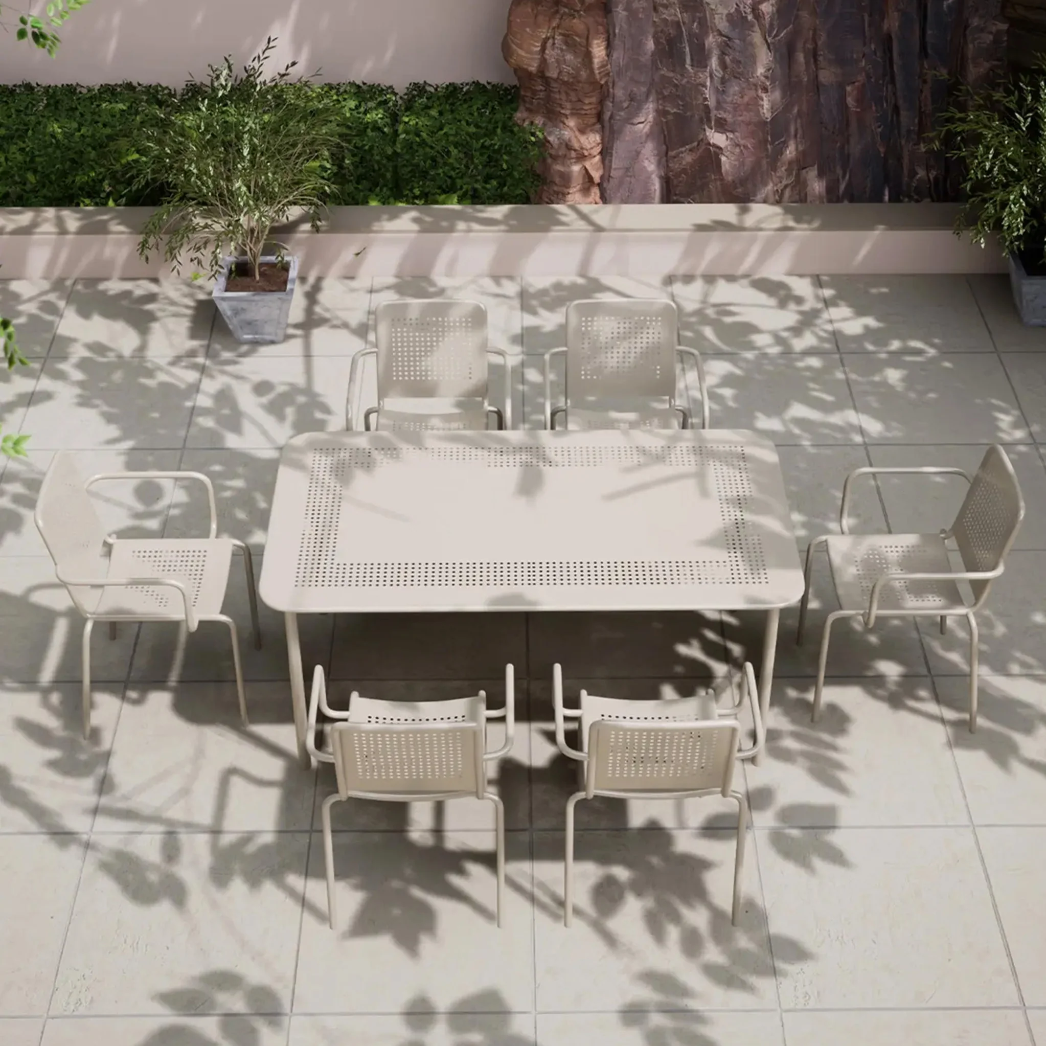Porto 6 Seater Rectangular Dining Set - Image 9