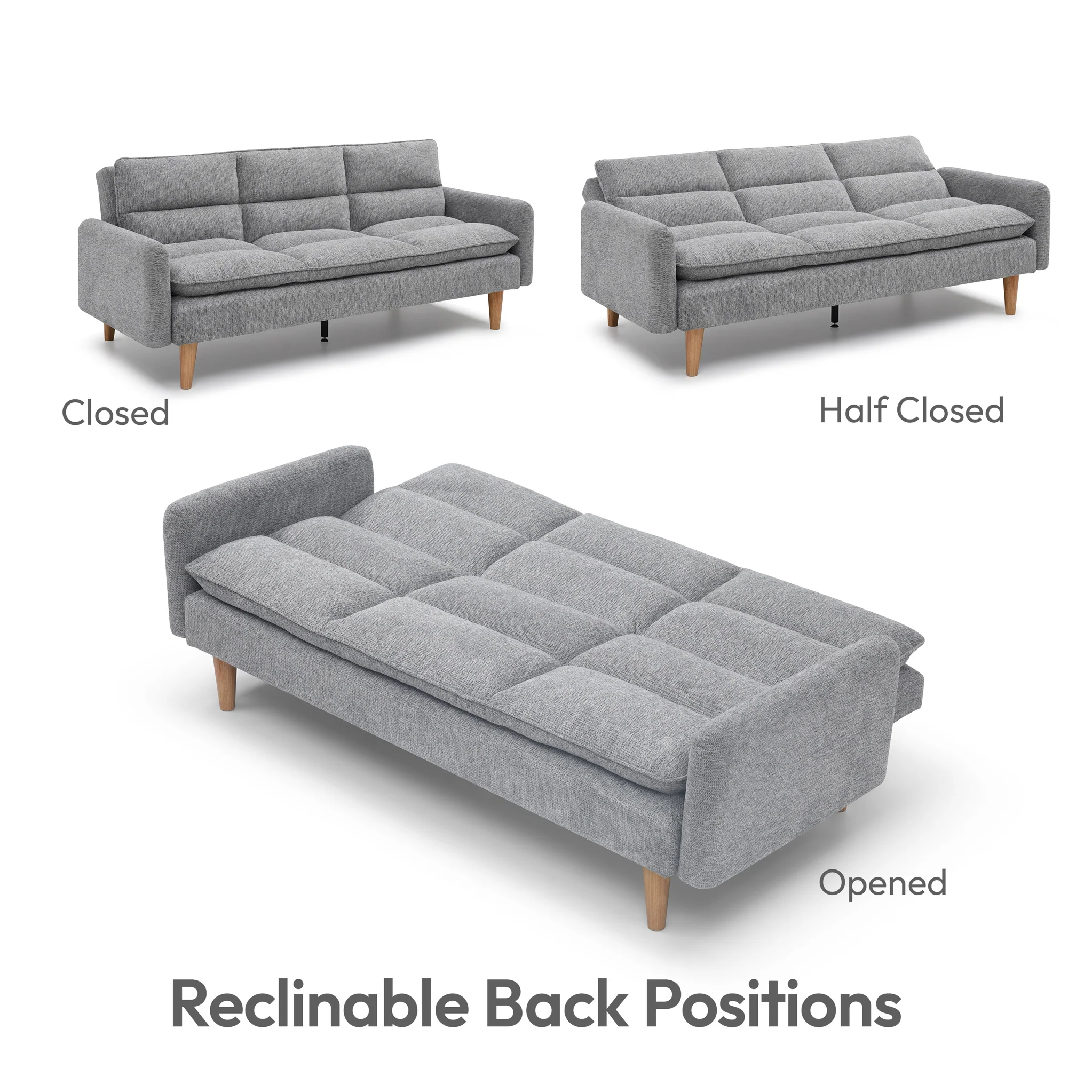 Portwell 3 Seater Sofa Bed - Image 8