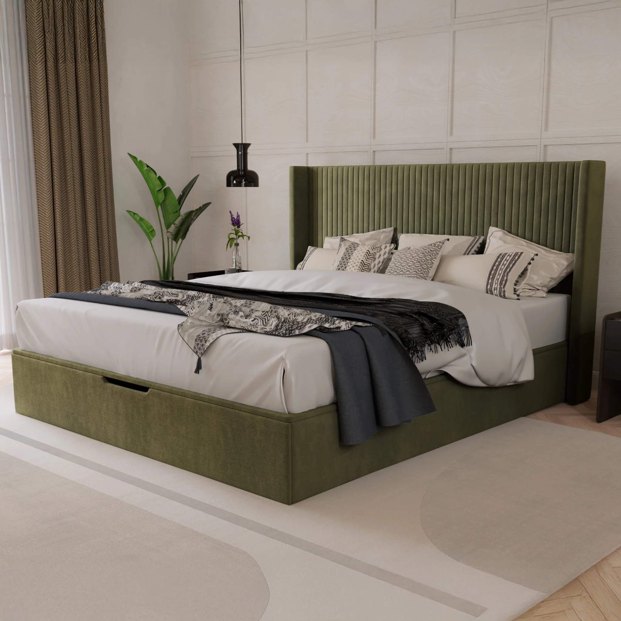 Princeton Slim Pleat Ottoman Bed Frame - Image 10