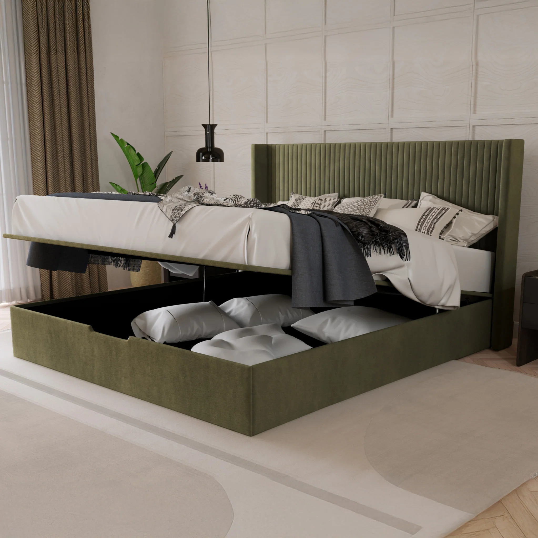 Princeton Slim Pleat Ottoman Bed Frame - Image 11
