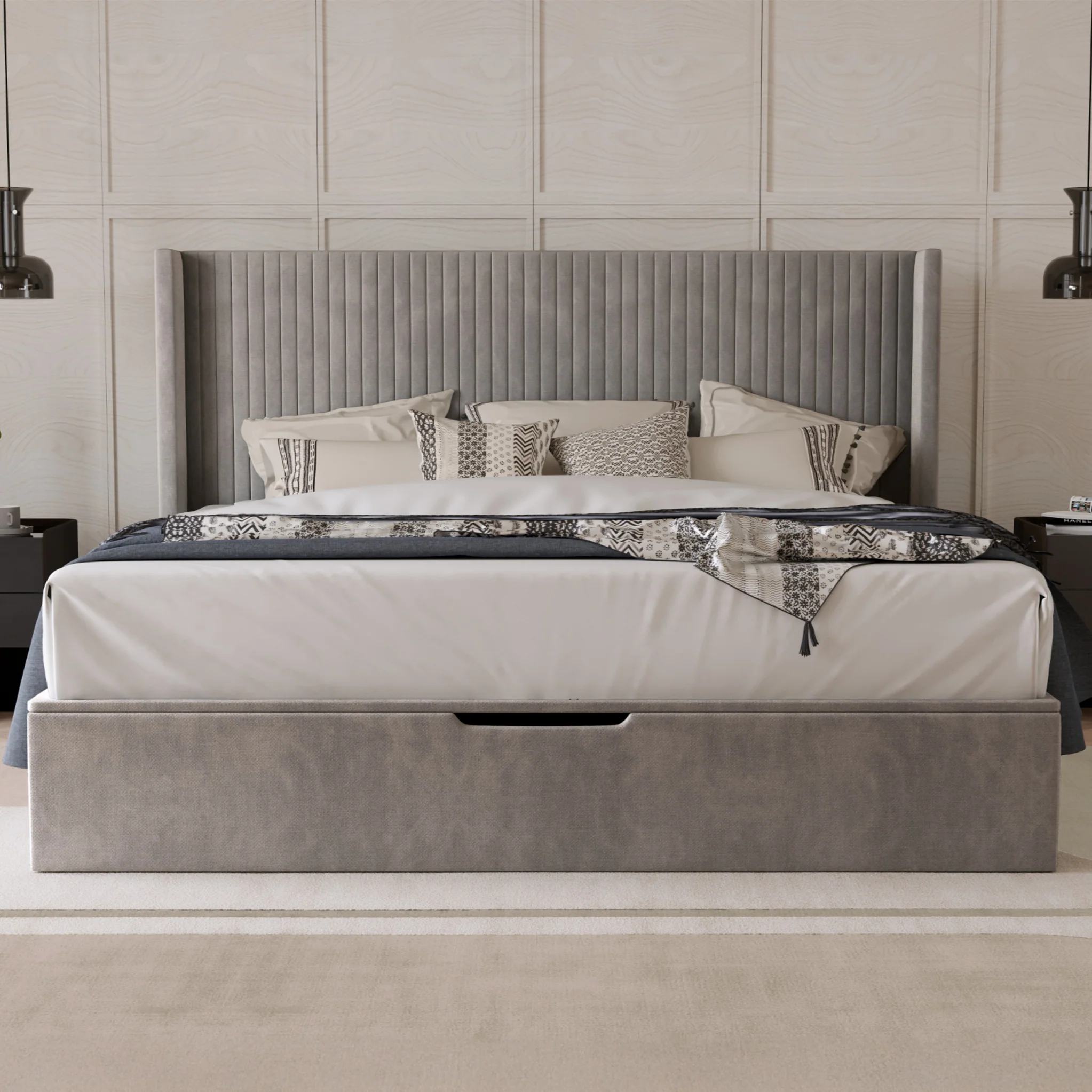 Princeton Slim Pleat Ottoman Bed Frame - Image 3