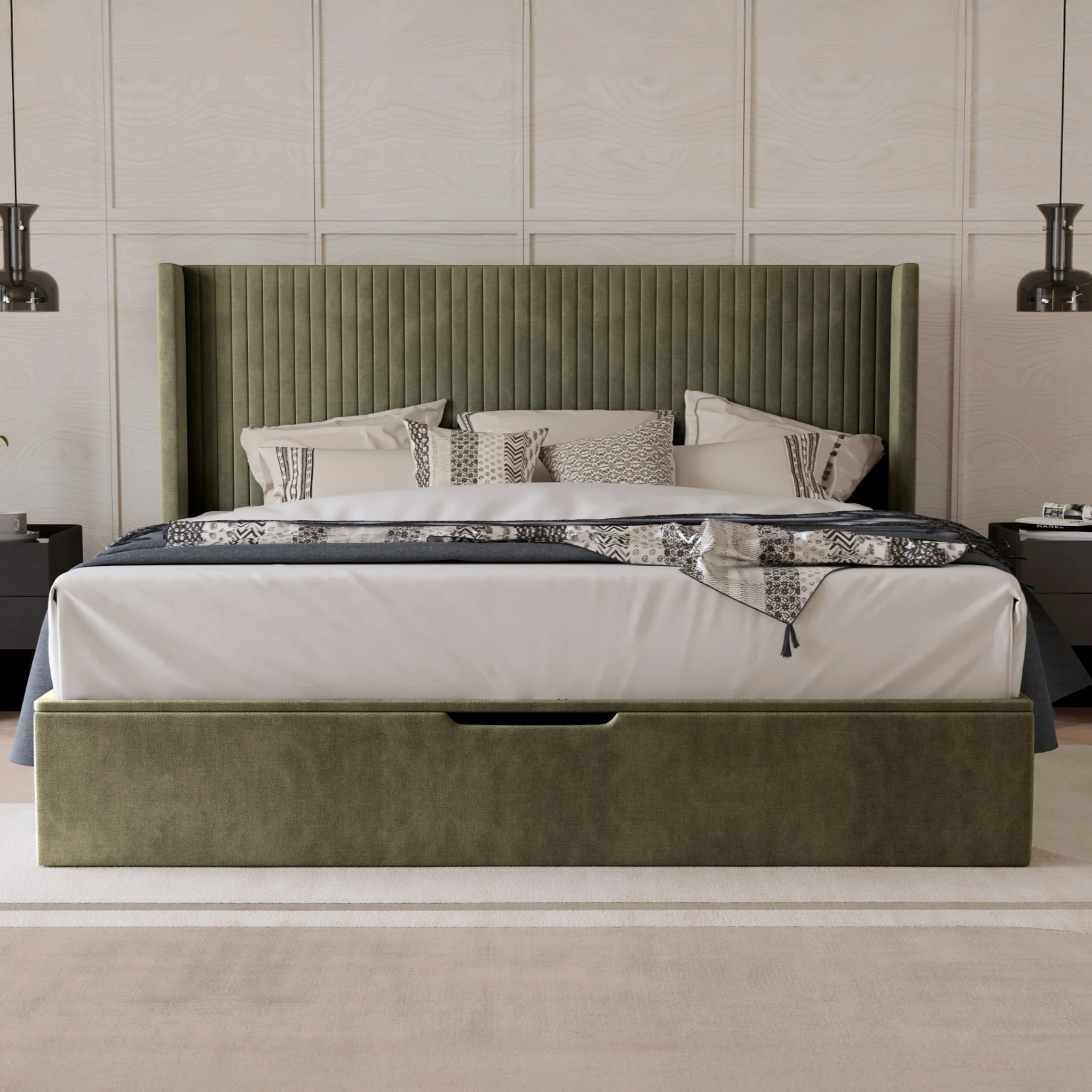Princeton Slim Pleat Ottoman Bed Frame - Image 7