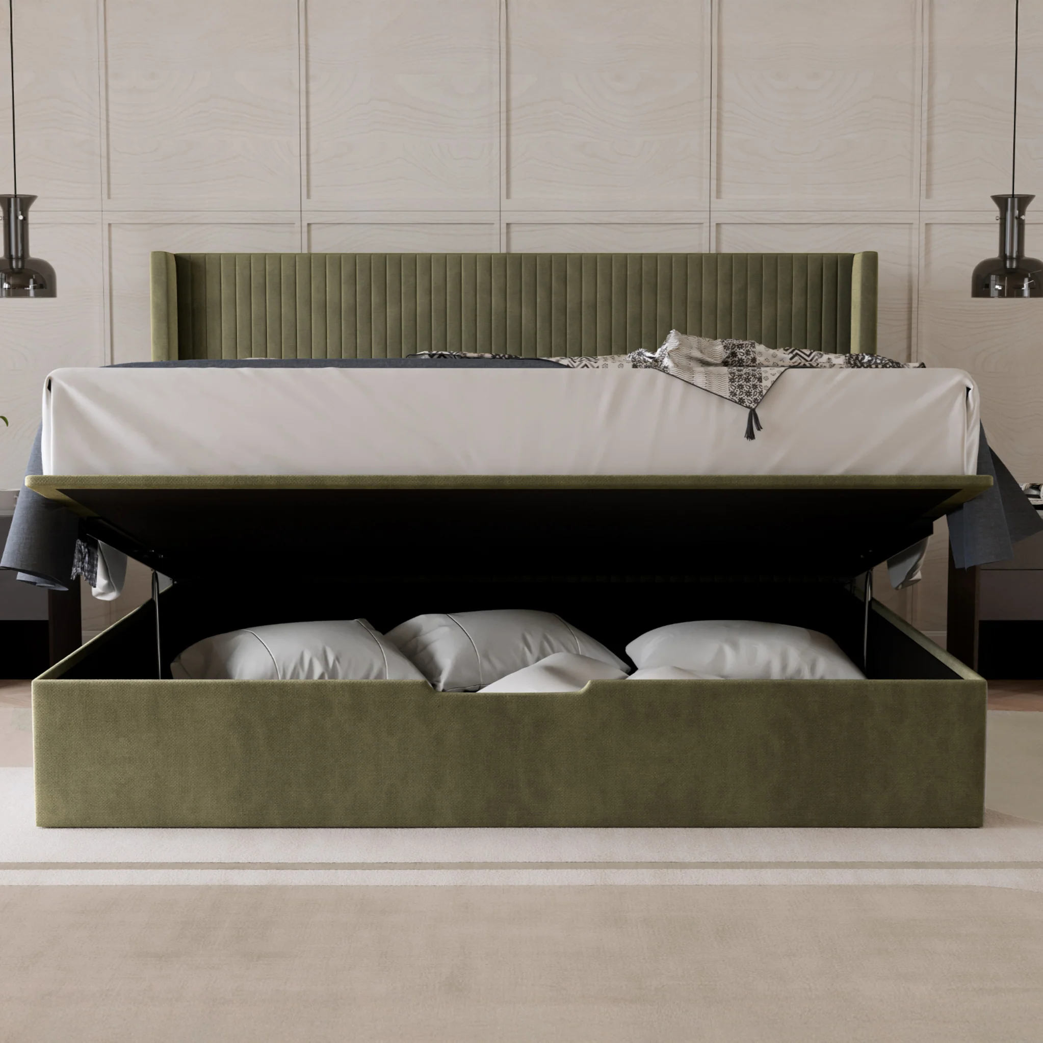 Princeton Slim Pleat Ottoman Bed Frame - Image 8