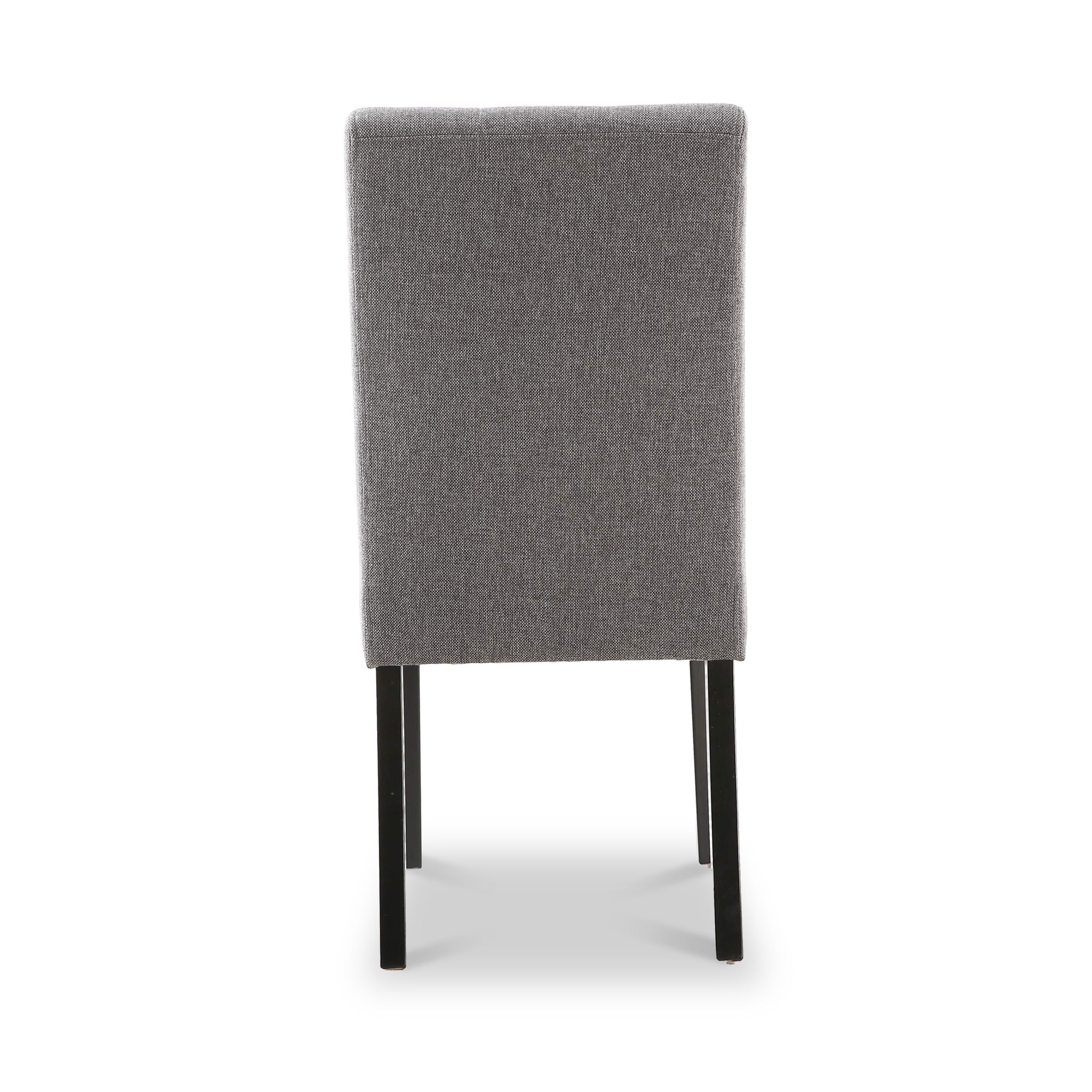 Pryder Faux Linen Dining Chair with Black Legs - Image 6