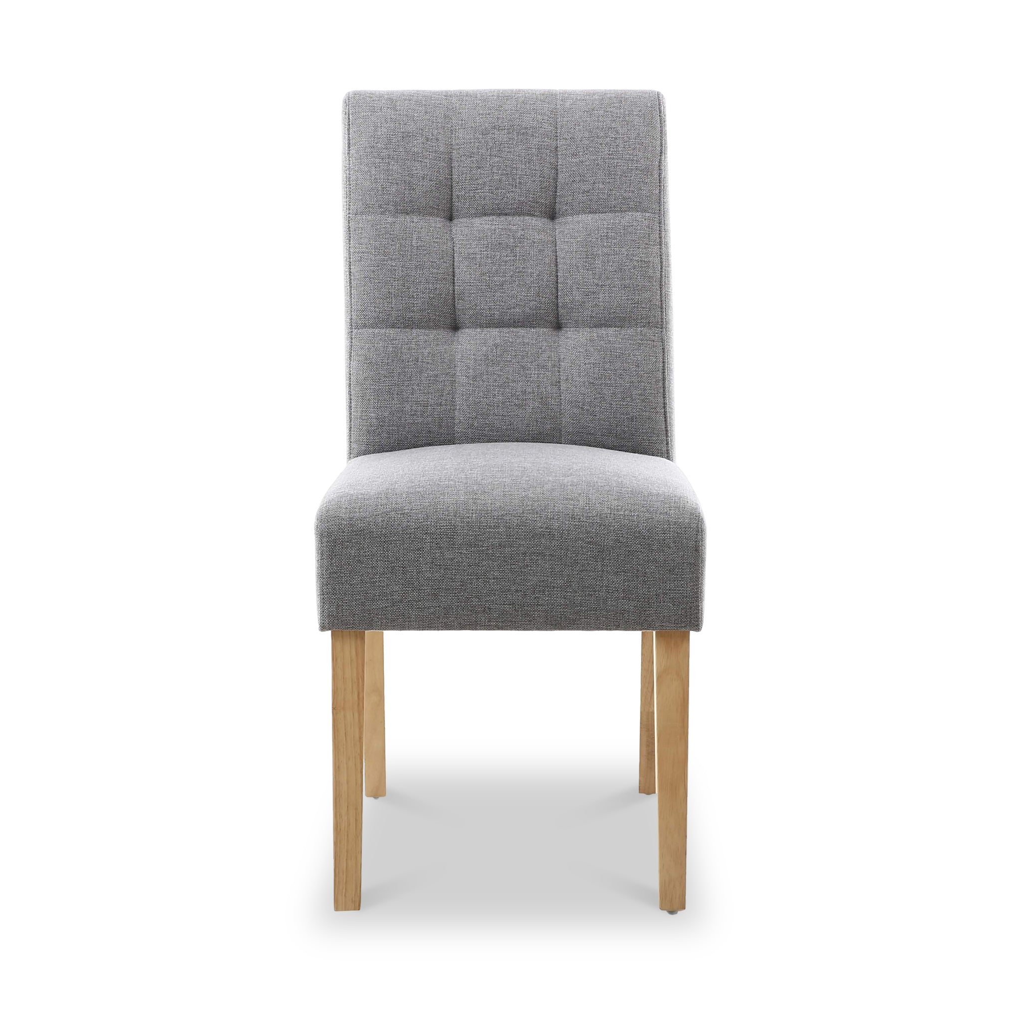 Pryder Faux Linen Dining Chair with Natural Legs - Image 6