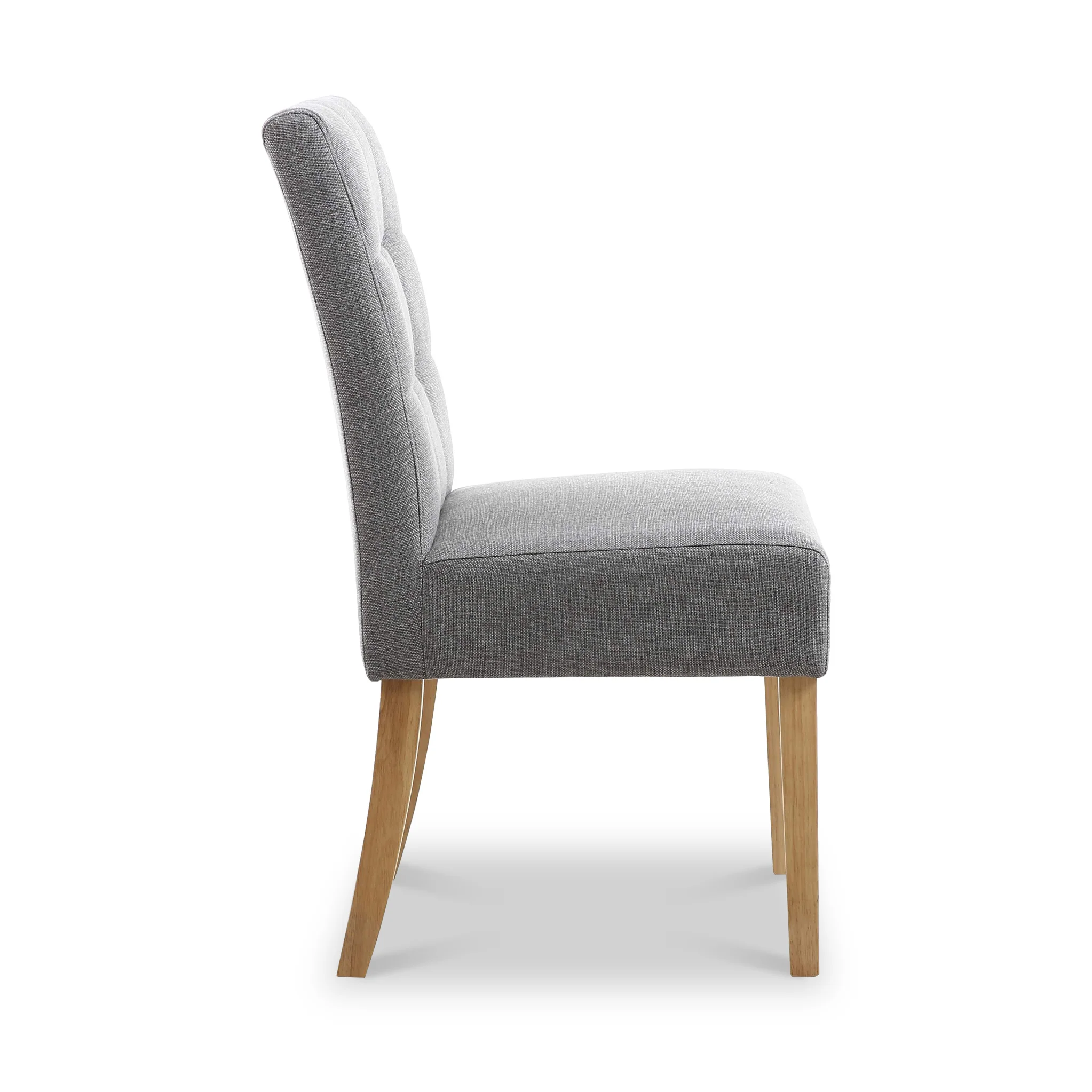 Pryder Faux Linen Dining Chair with Natural Legs - Image 7