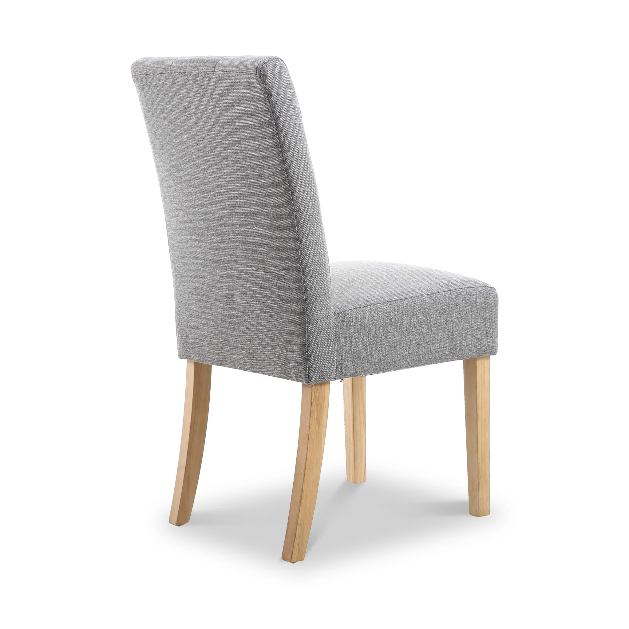 Pryder Faux Linen Dining Chair with Natural Legs - Image 8