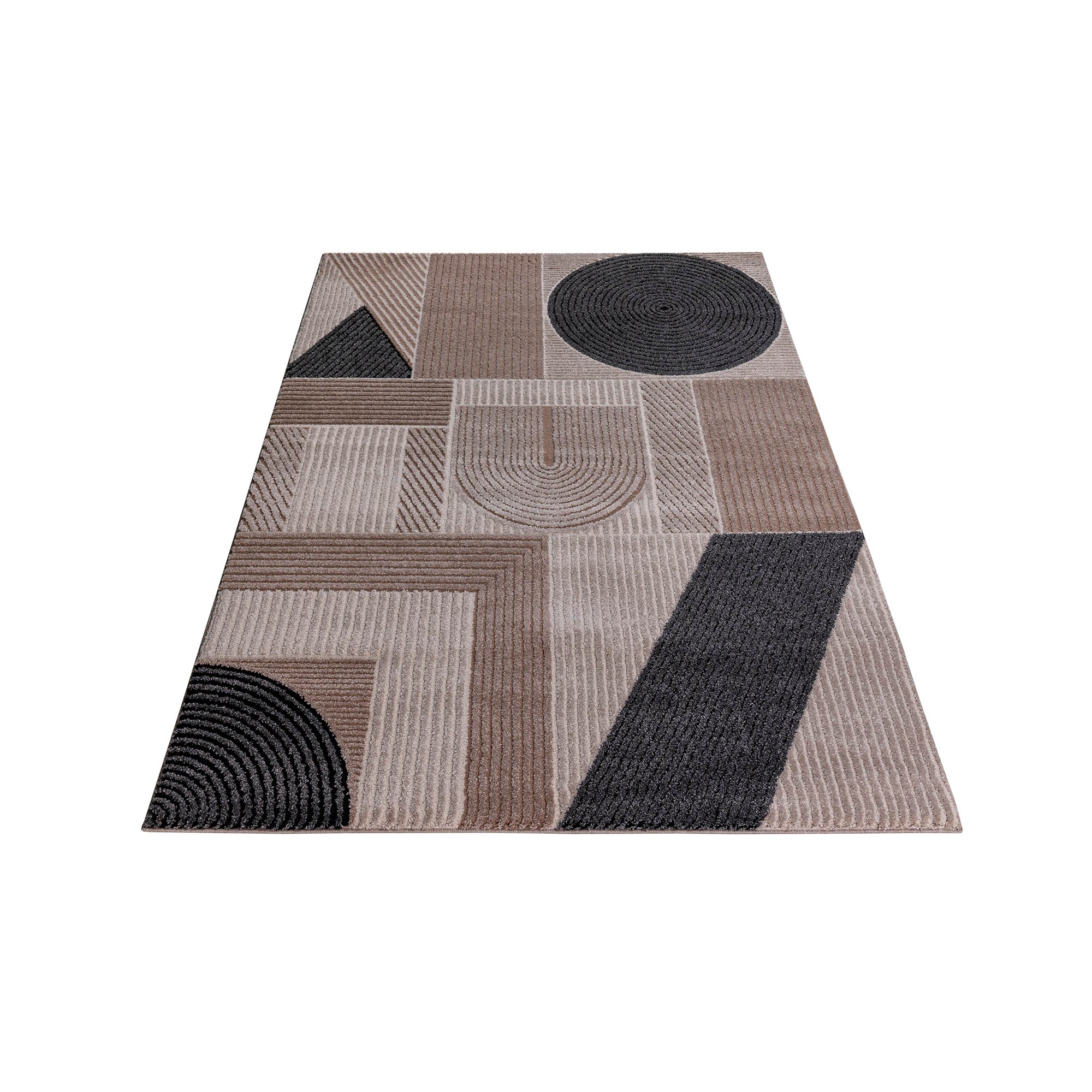 Quimby Textured Geometric Design Rug - Image 3