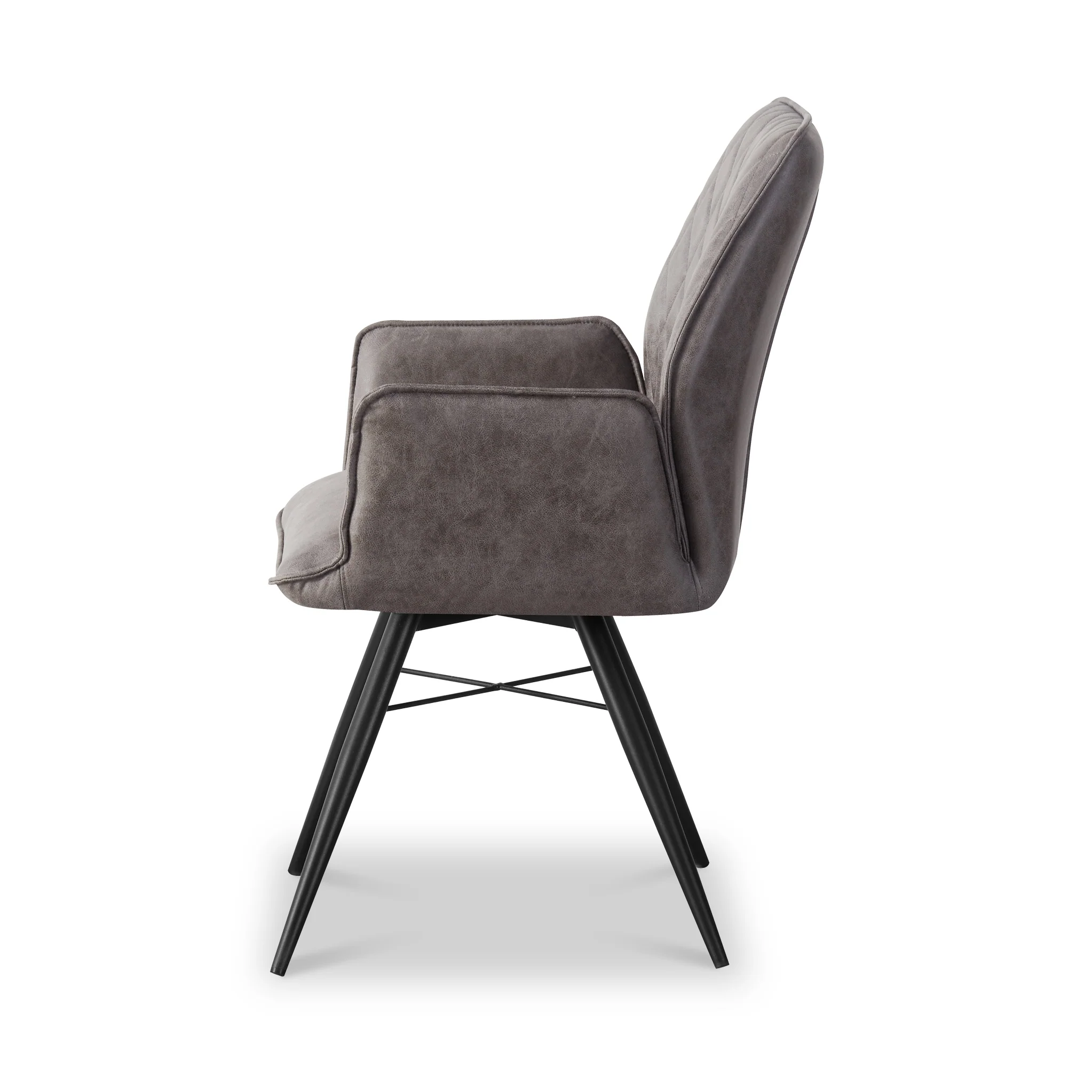 Quinn Faux Leather Swivel Dining Chair - Image 6