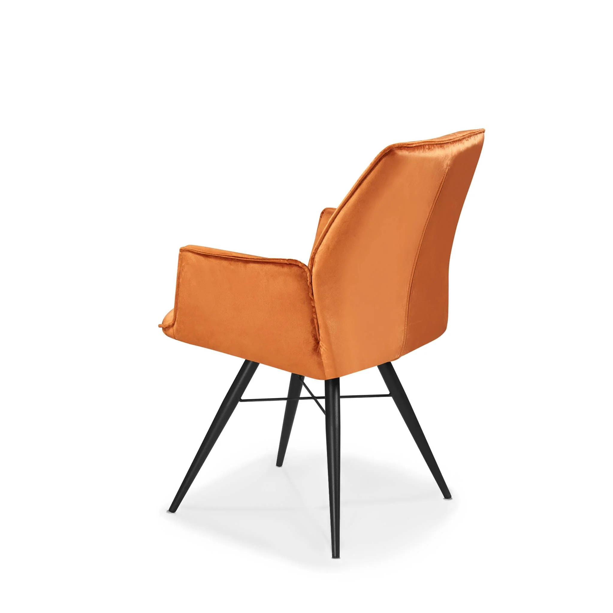 Quinn Swivel Velvet Dining Chair - Image 5
