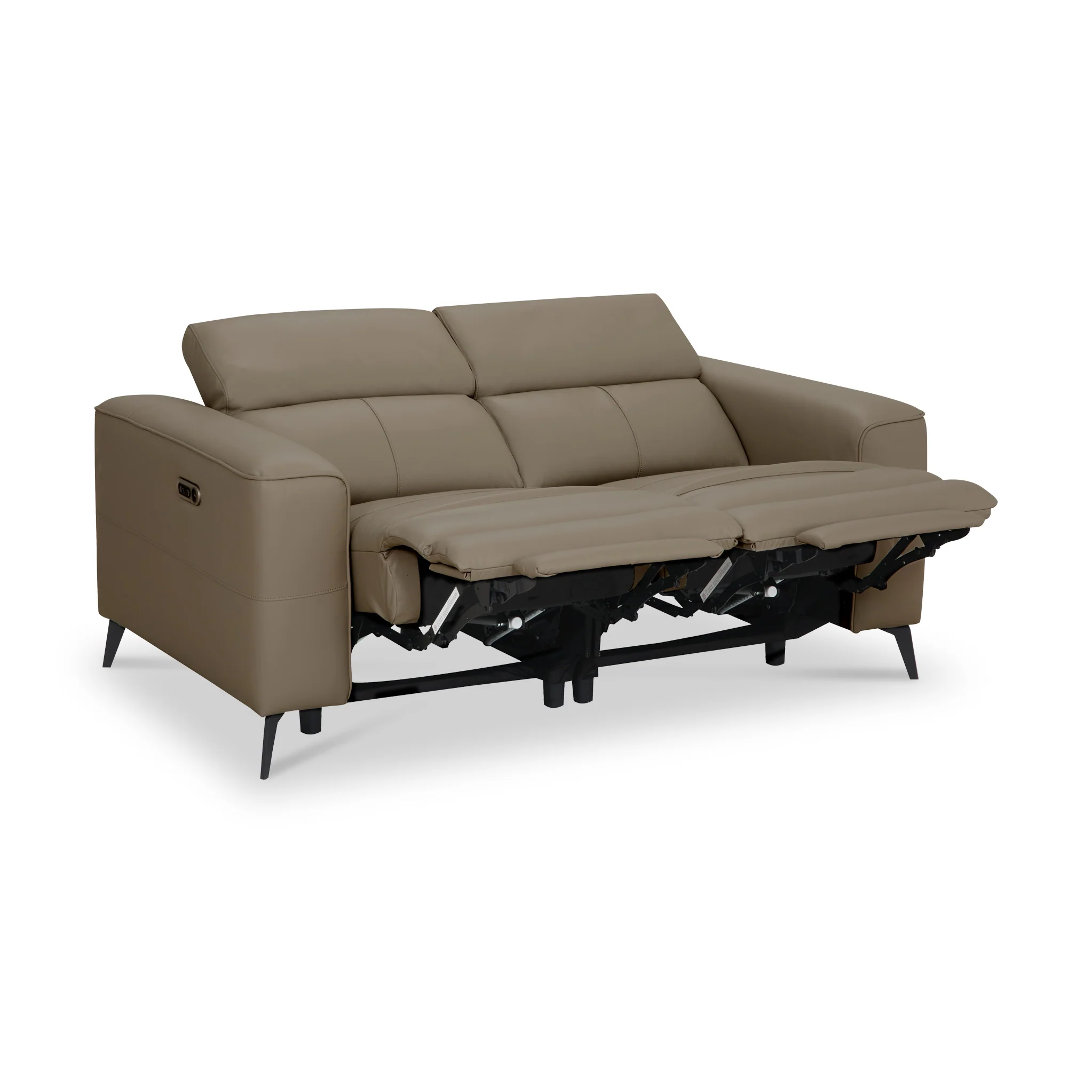 Radford Leather Dual Power Recliner 2 Seater Sofa - Image 5