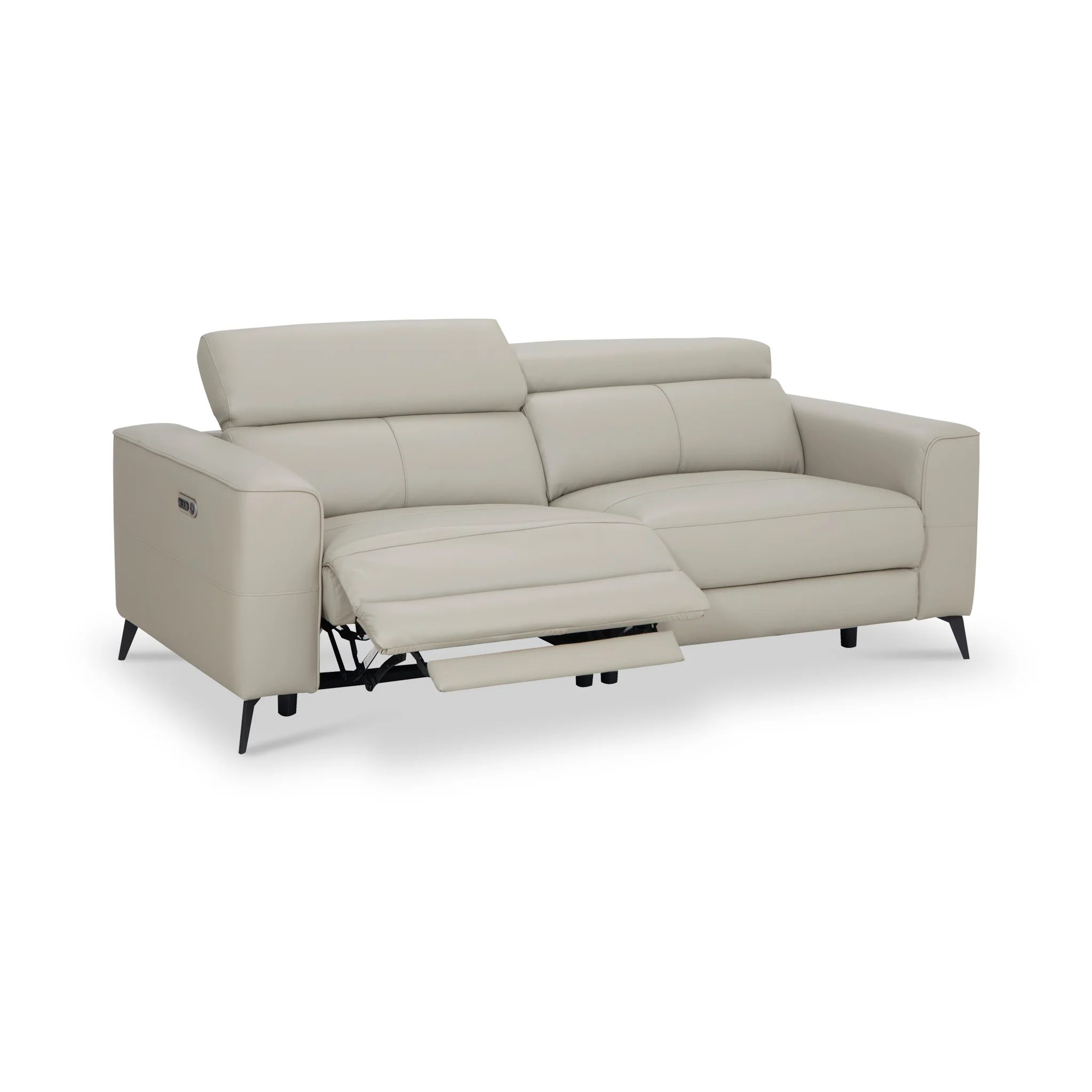 Radford Leather Dual Power Recliner 3 Seater Sofa - Image 12