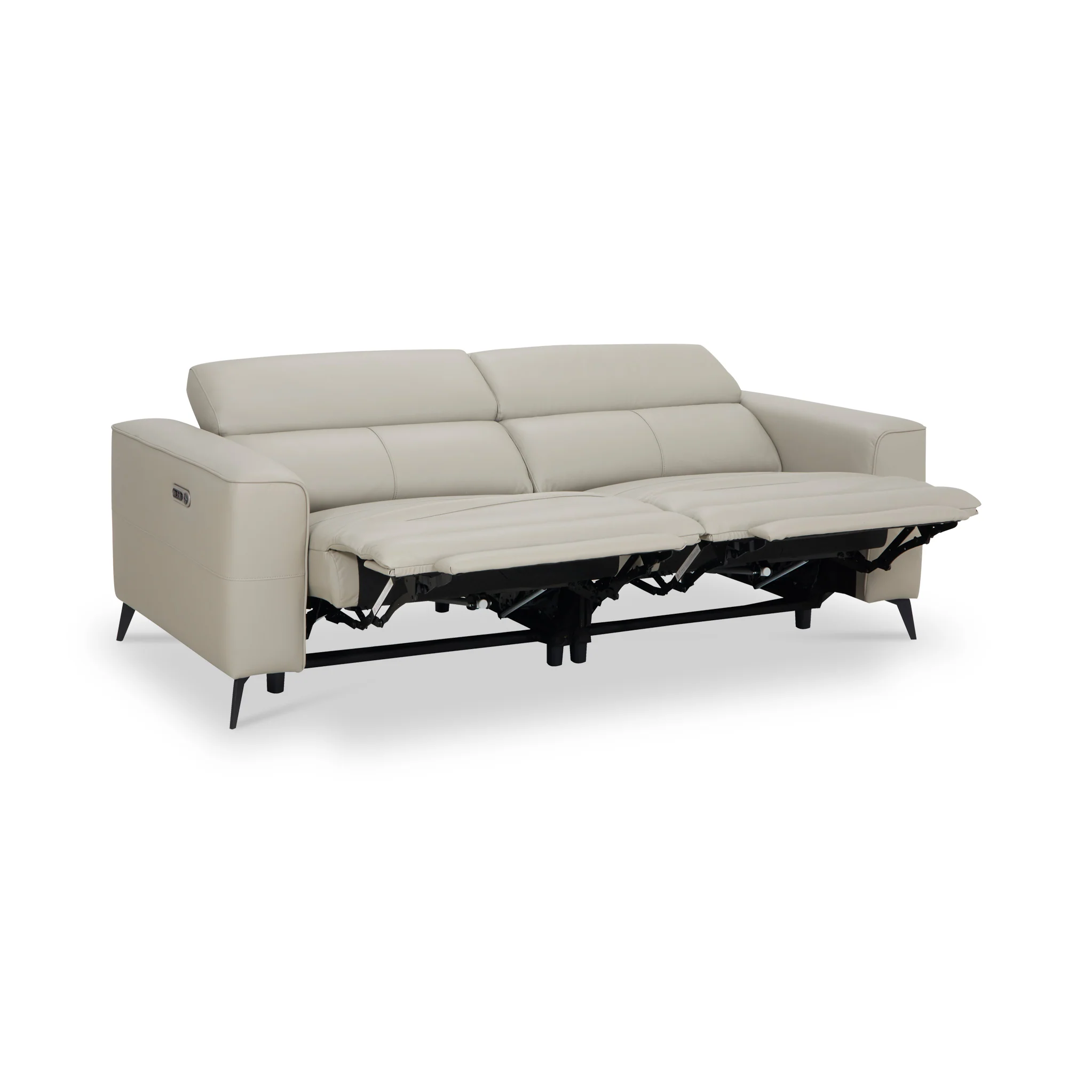 Radford Leather Dual Power Recliner 3 Seater Sofa - Image 13