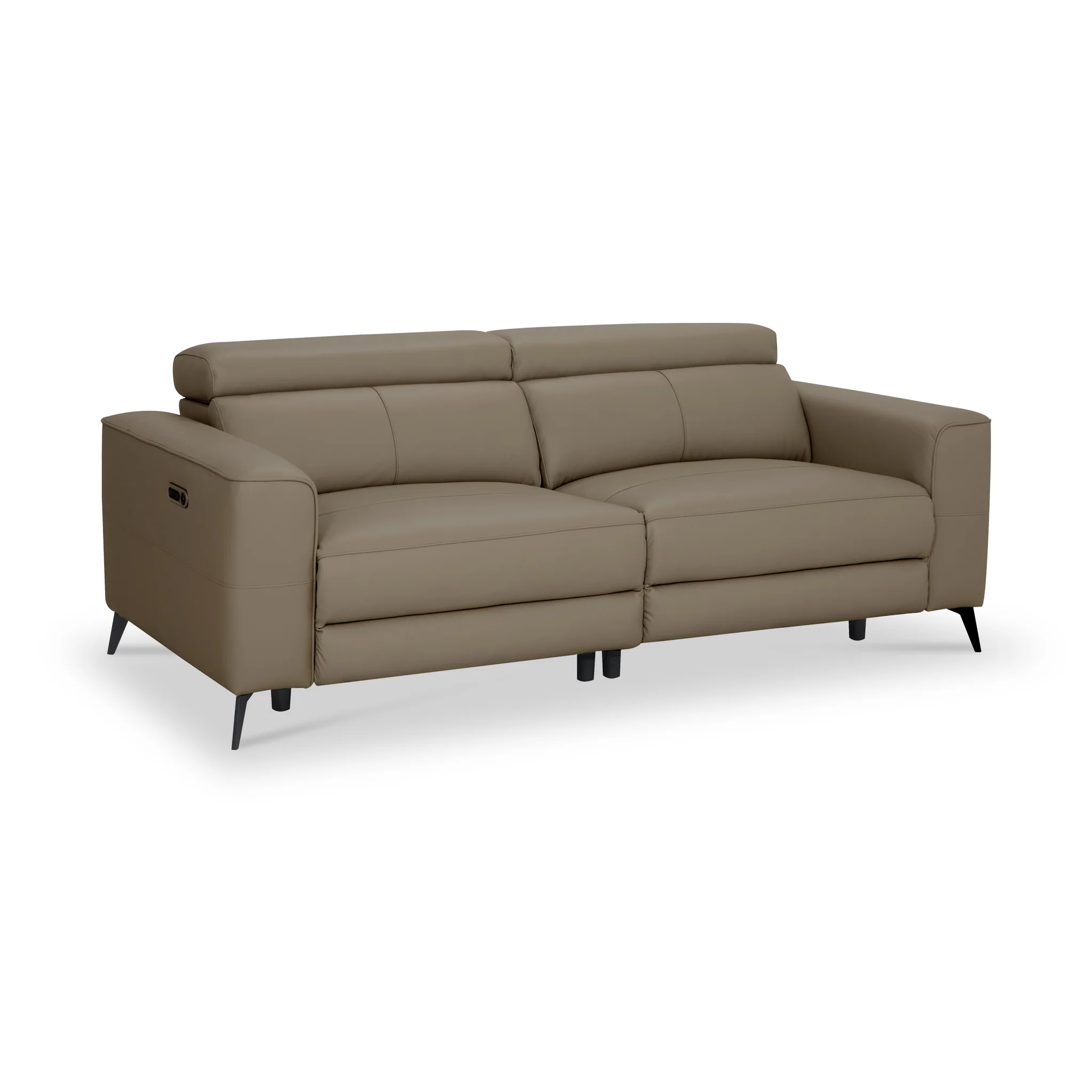 Radford Leather Dual Power Recliner 3 Seater Sofa - Image 3