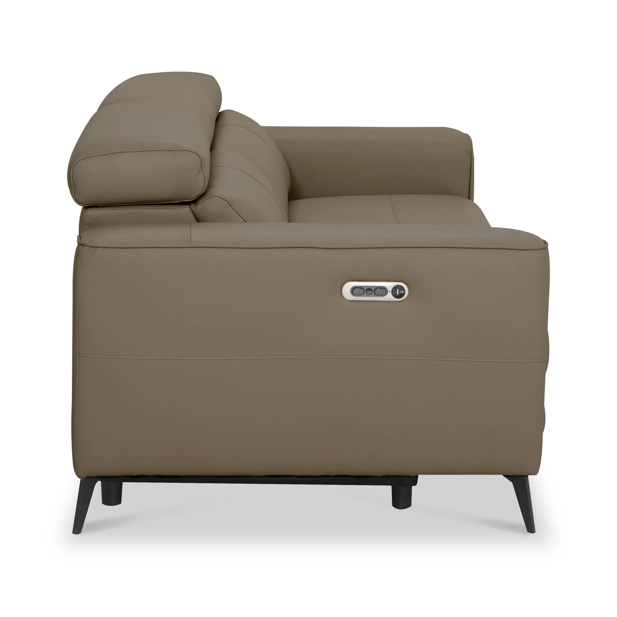 Radford Leather Dual Power Recliner 3 Seater Sofa - Image 6