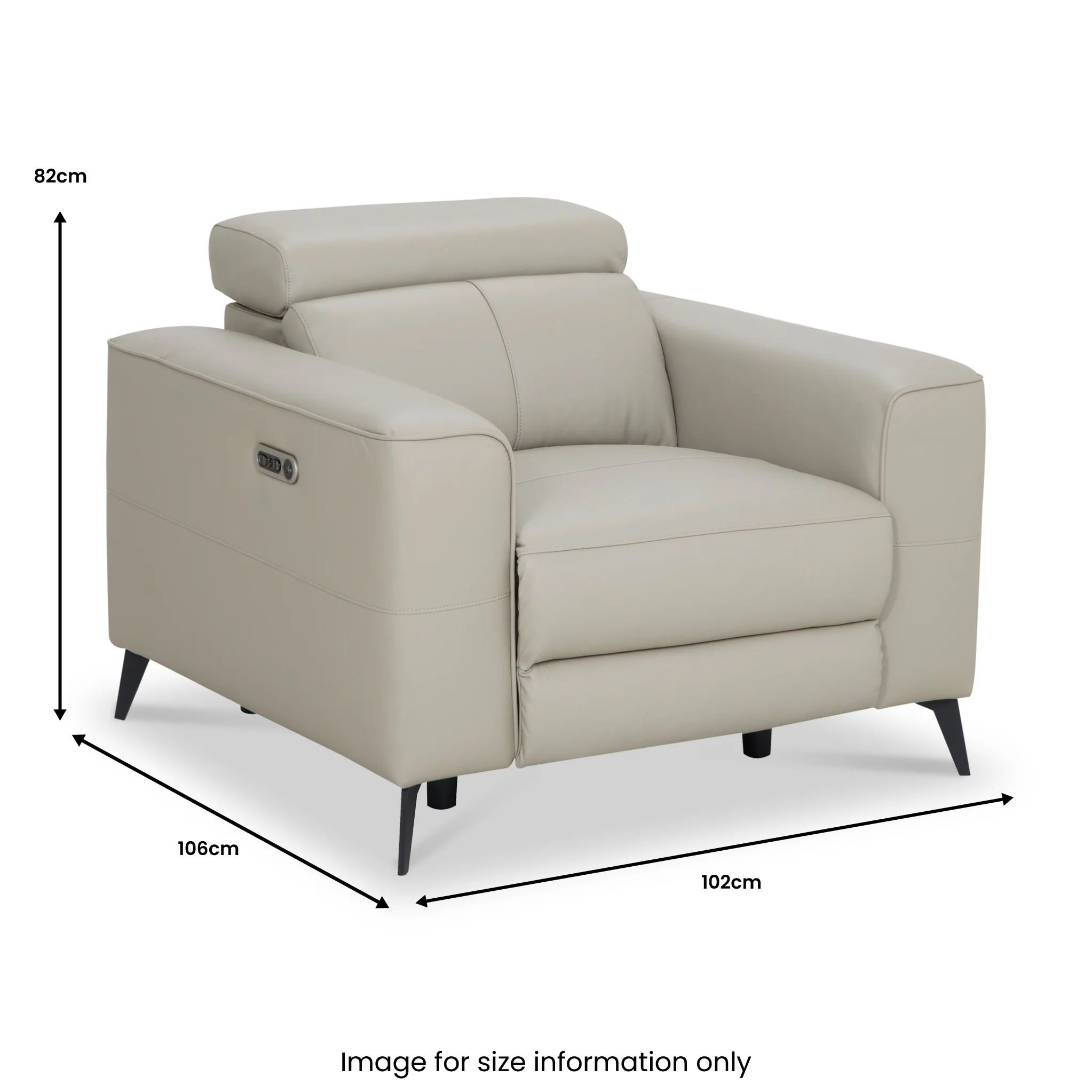 Radford Leather Dual Power Recliner Armchair - Image 13