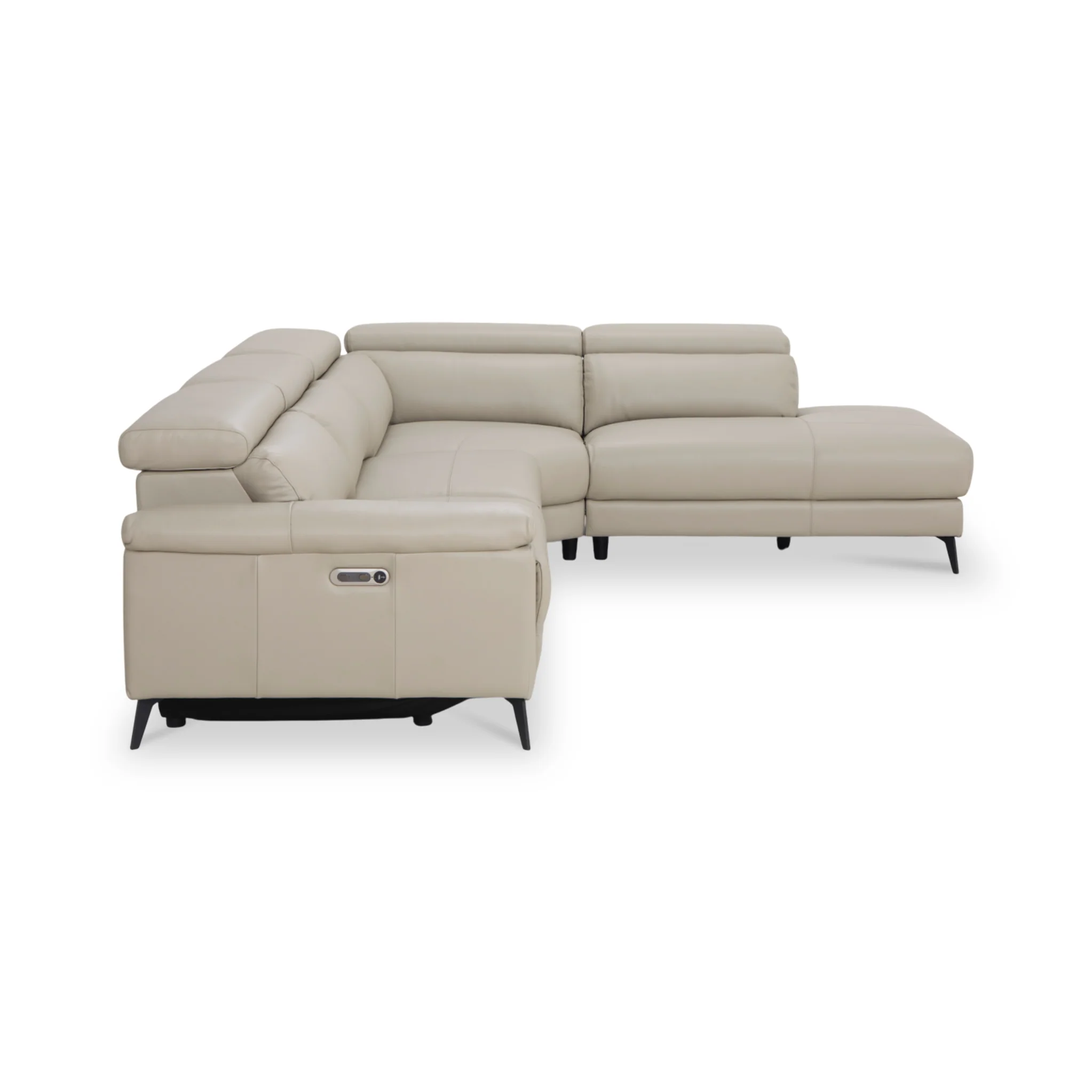 Radford Leather Power Reclining Corner Chaise Sofa - Image 18