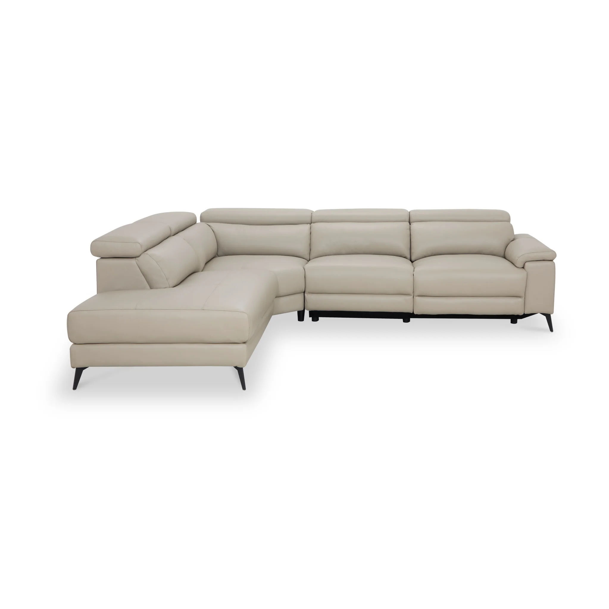 Radford Leather Power Reclining Corner Chaise Sofa - Image 22