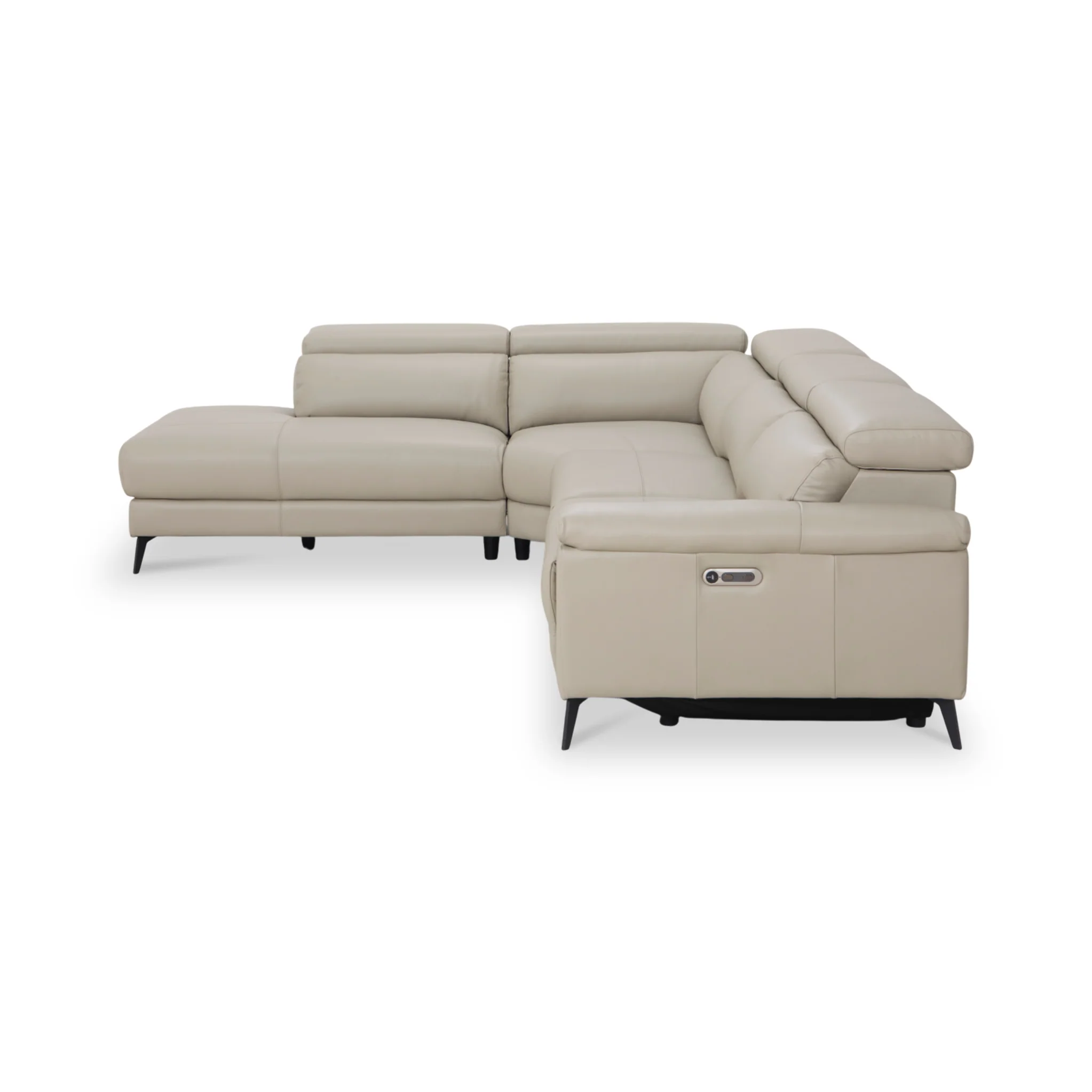 Radford Leather Power Reclining Corner Chaise Sofa - Image 23