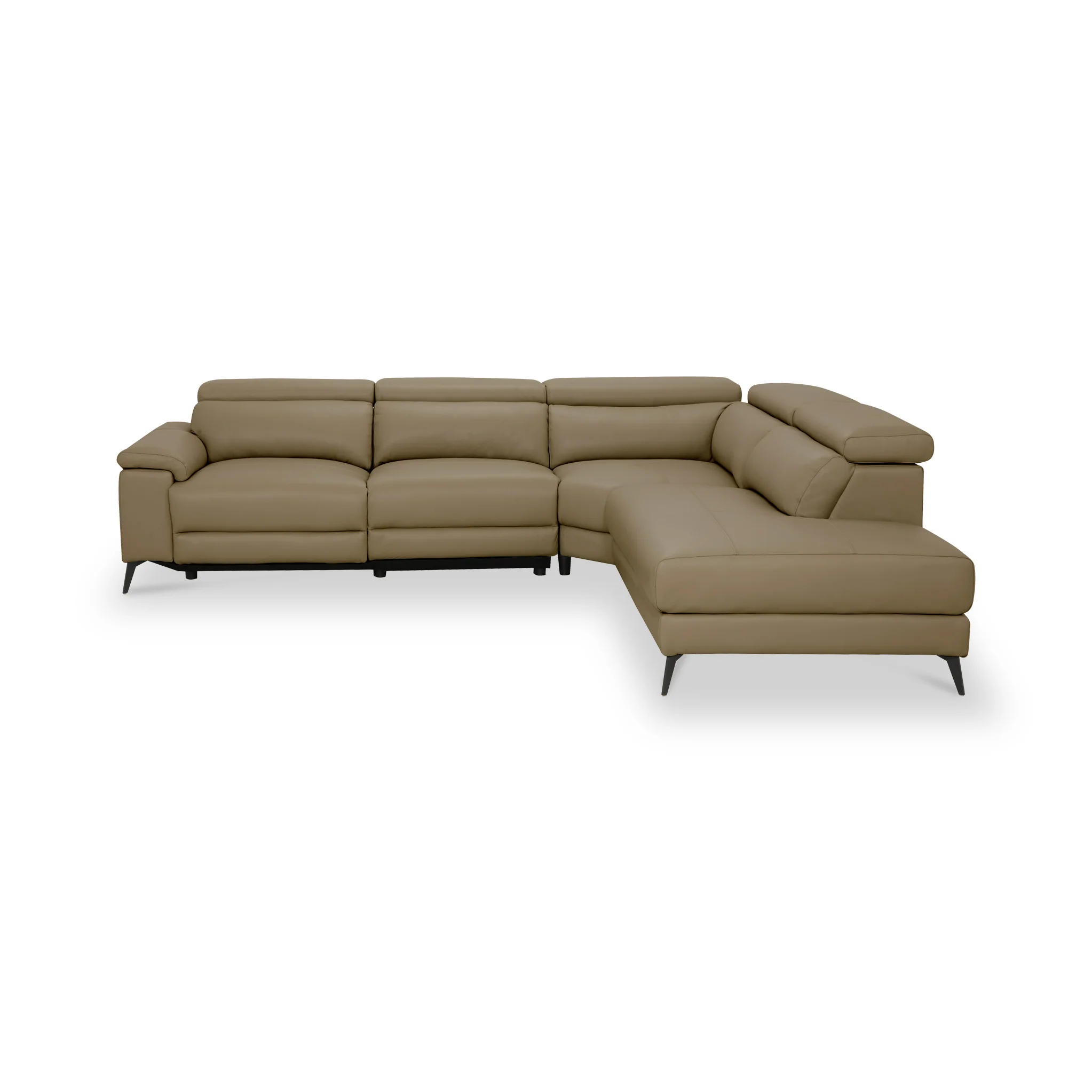 Radford Leather Power Reclining Corner Chaise Sofa - Image 4