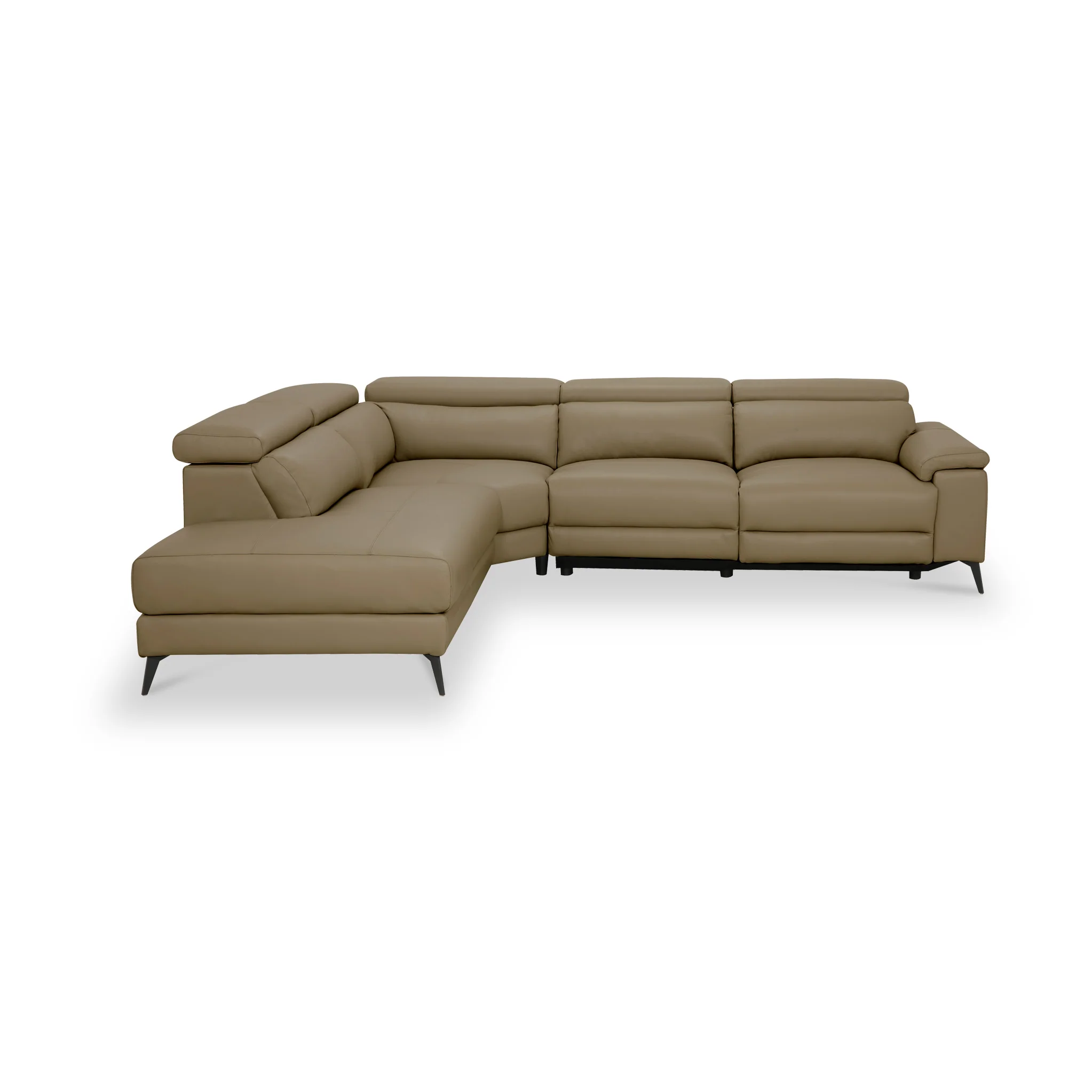 Radford Leather Power Reclining Corner Chaise Sofa - Image 9