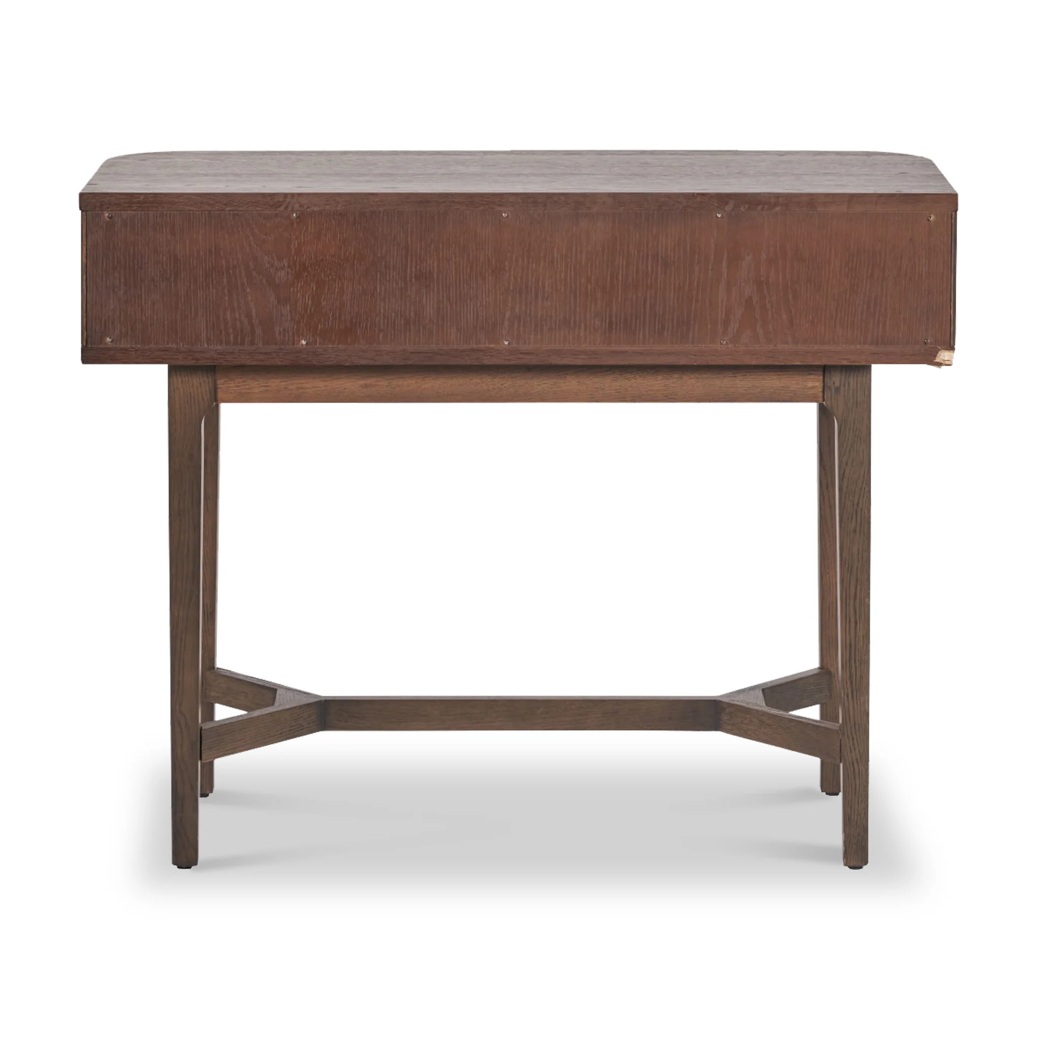 Raie Fluted Oak and Pine Console Table Table - Image 8