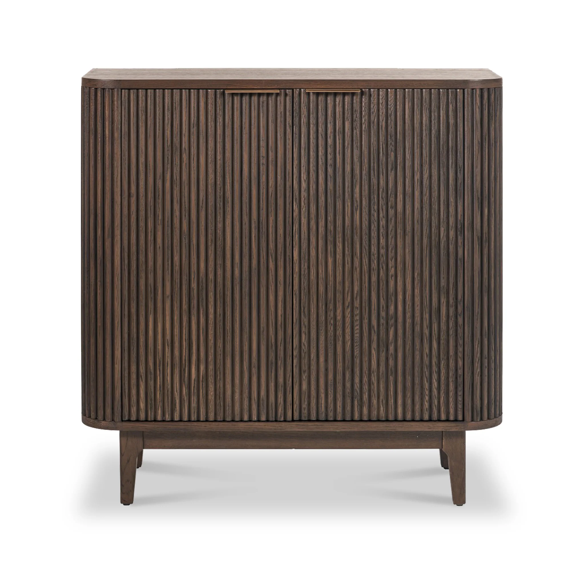 Raie Fluted Oak and Pine Small Sideboard - Image 3