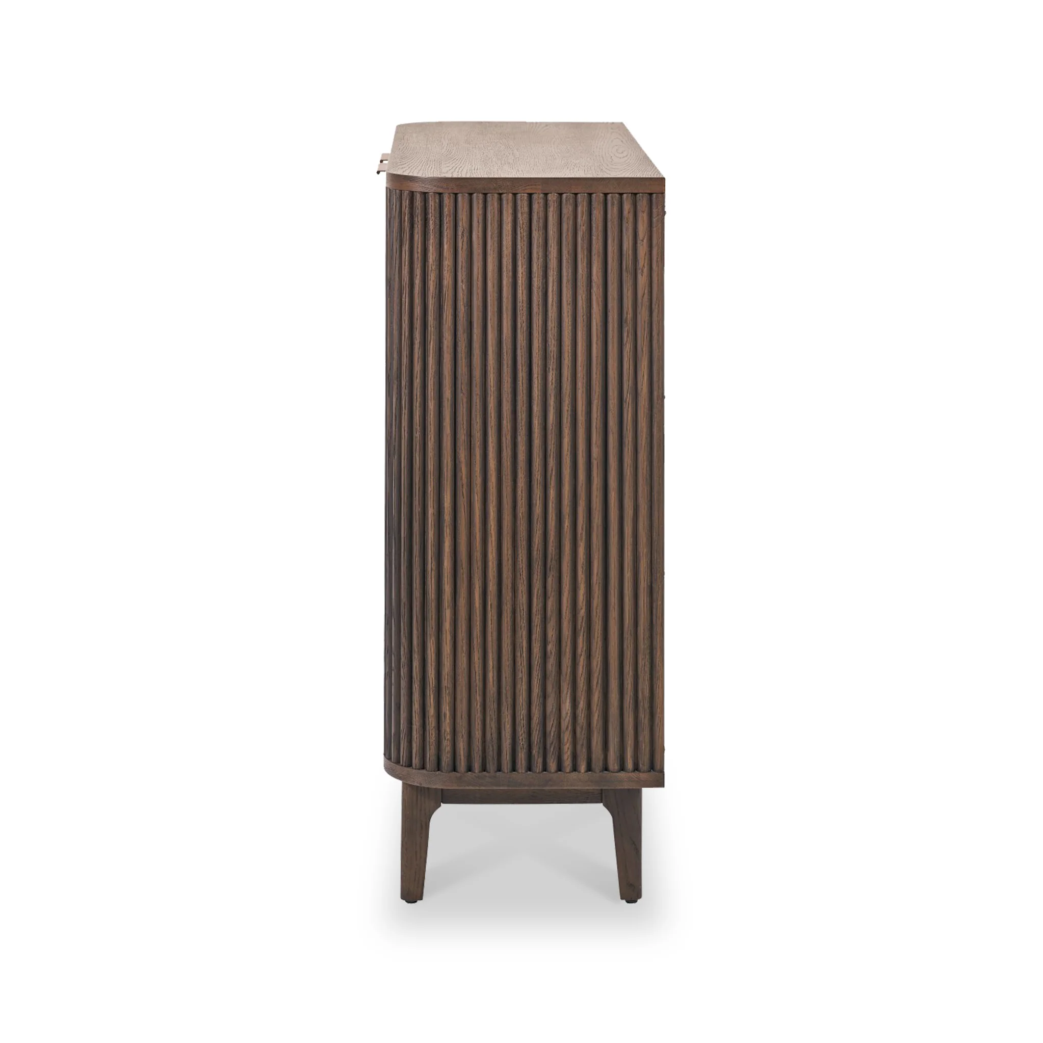 Raie Fluted Oak and Pine Small Sideboard - Image 8
