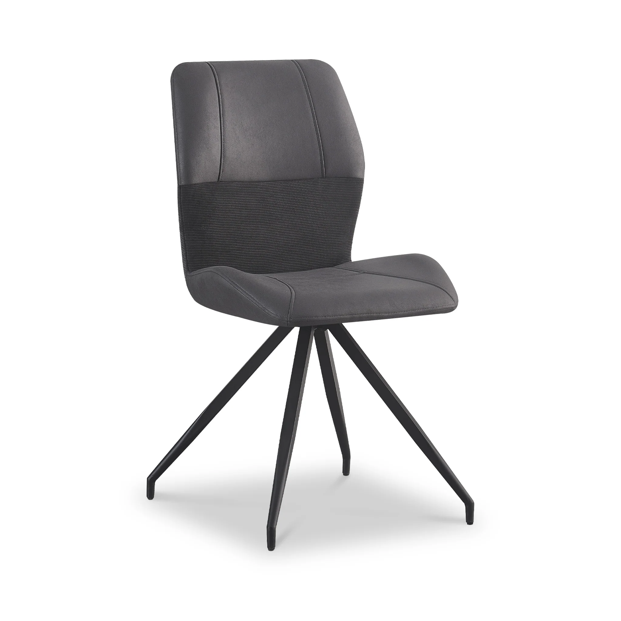 Ramiro Faux Suede Swivel Dining Chair