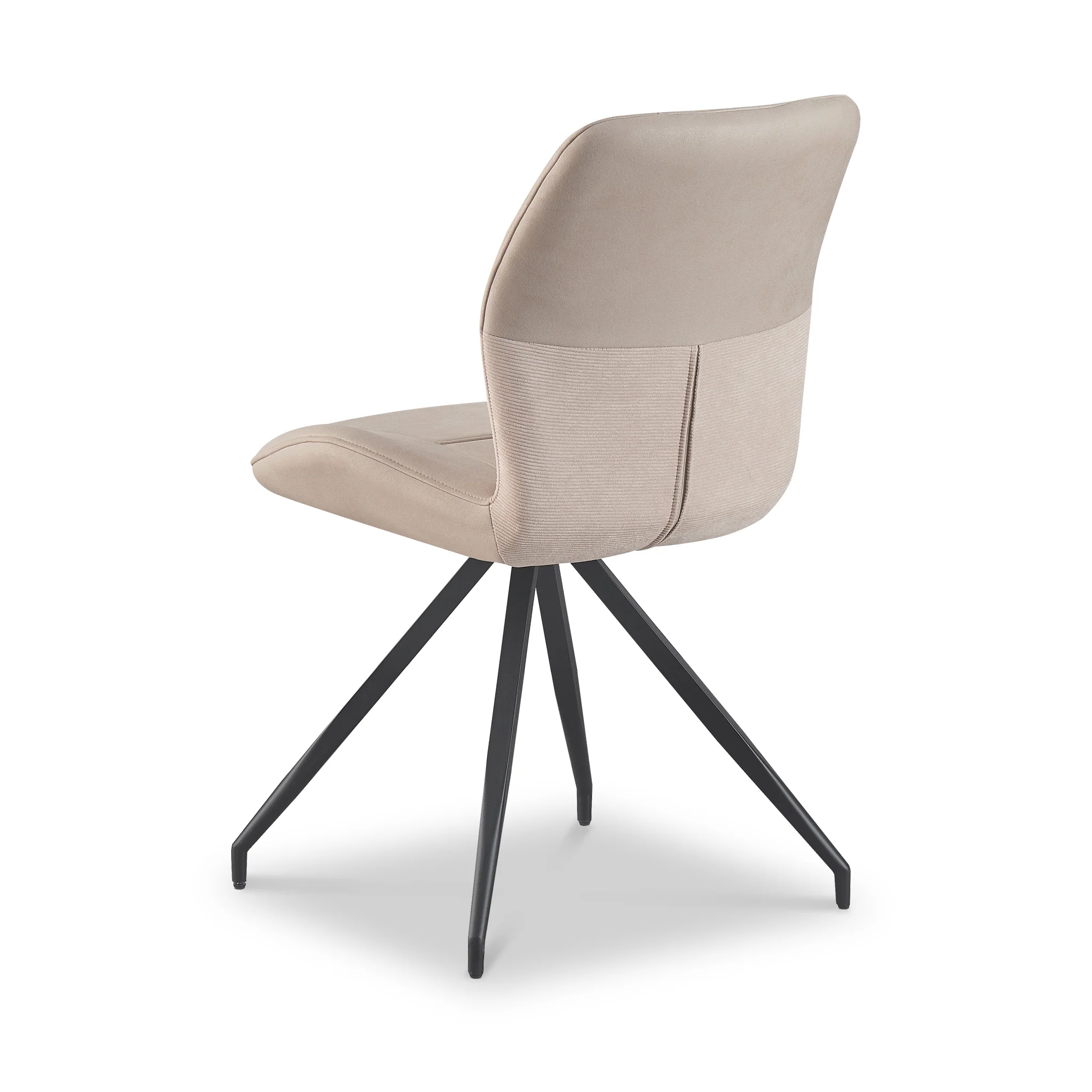 Ramiro Faux Suede Swivel Dining Chair - Image 12