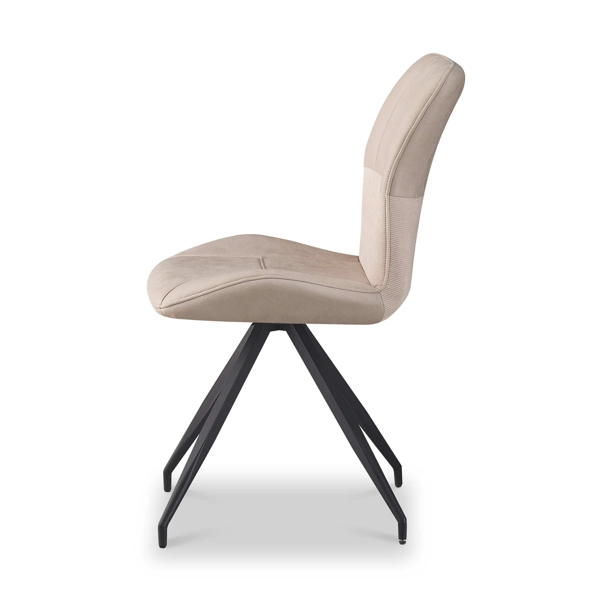 Ramiro Faux Suede Swivel Dining Chair - Image 13
