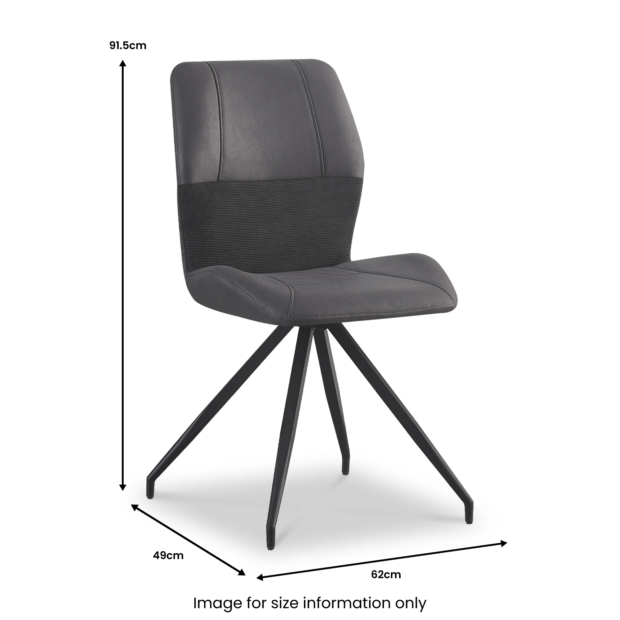 Ramiro Faux Suede Swivel Dining Chair - Image 15