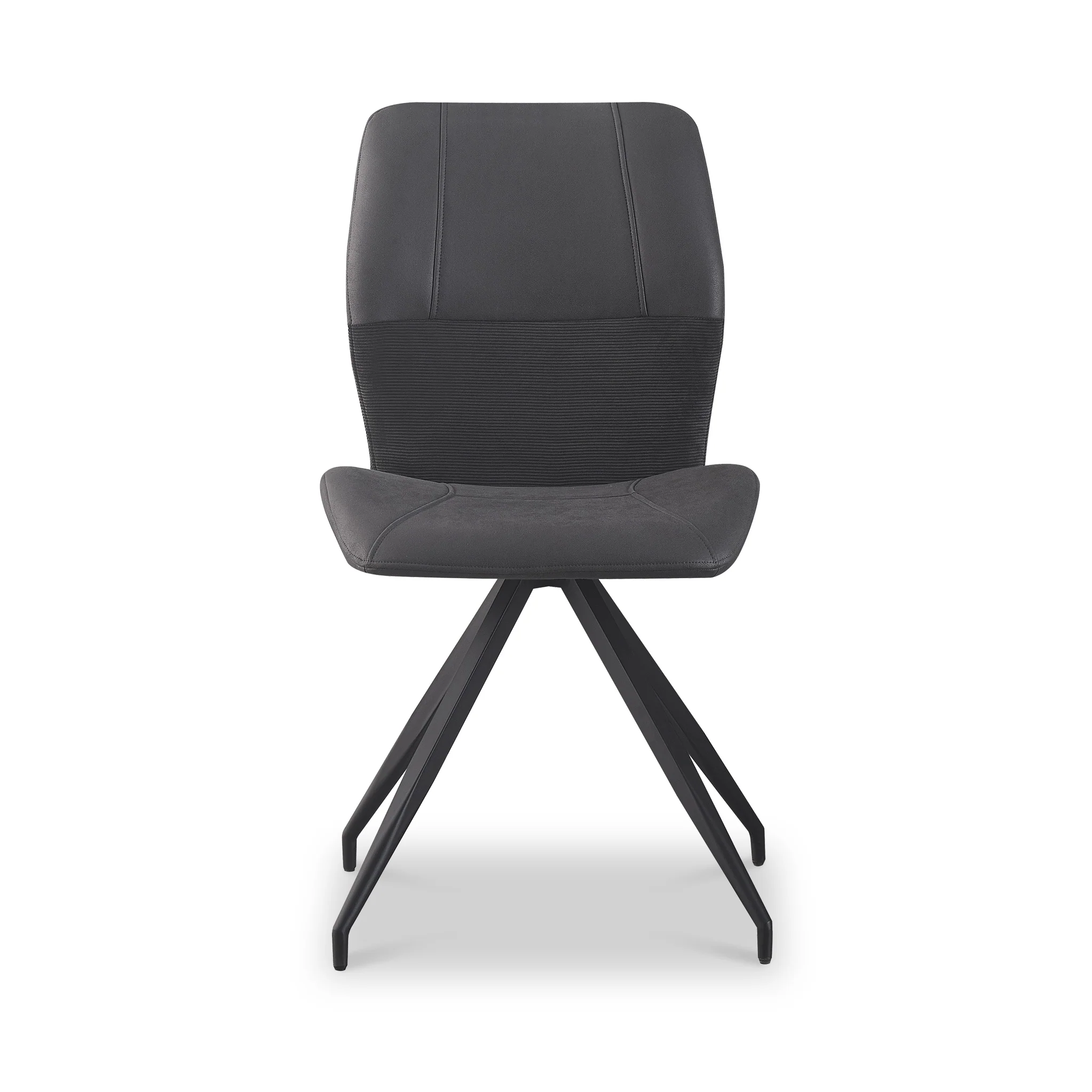 Ramiro Faux Suede Swivel Dining Chair - Image 2