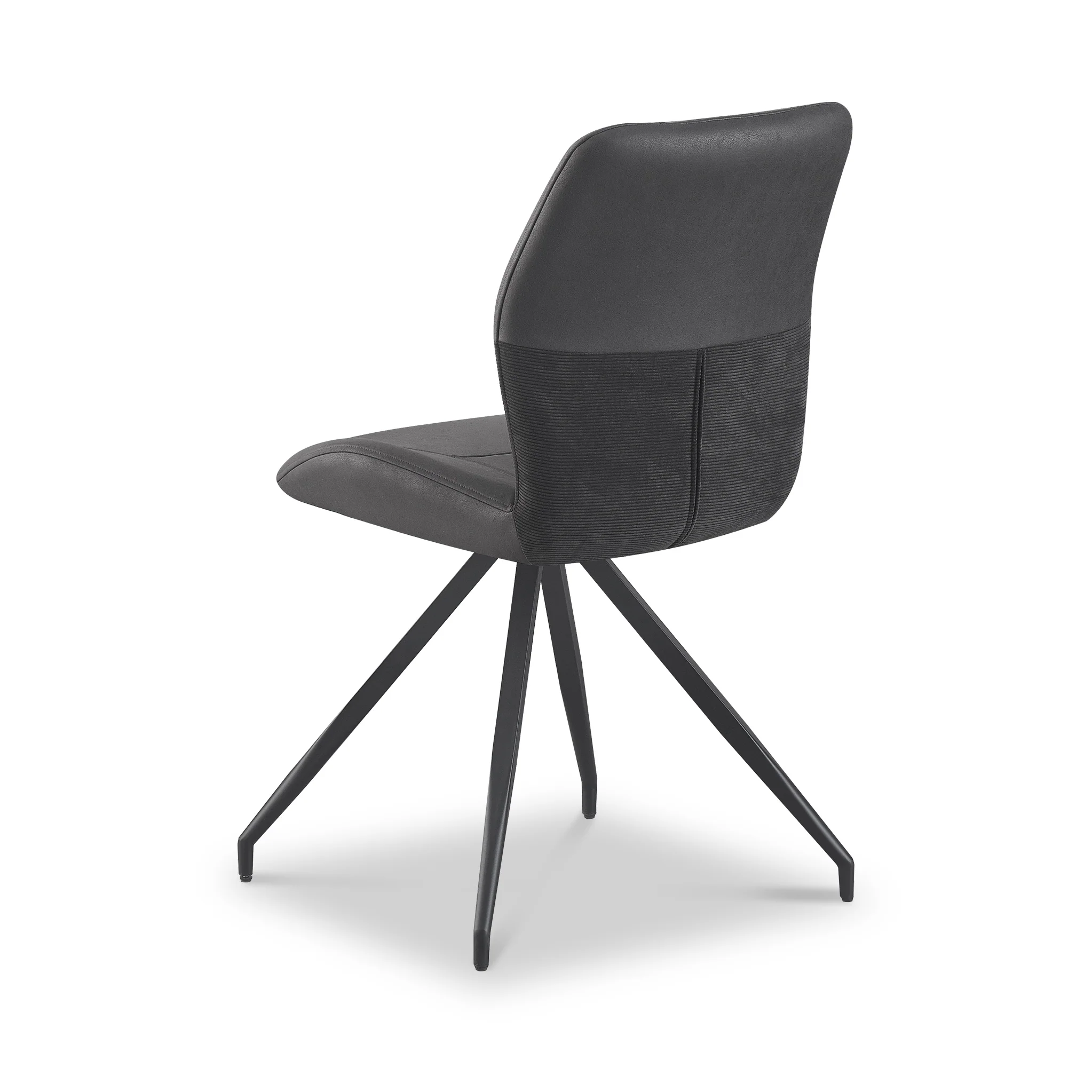 Ramiro Faux Suede Swivel Dining Chair - Image 5
