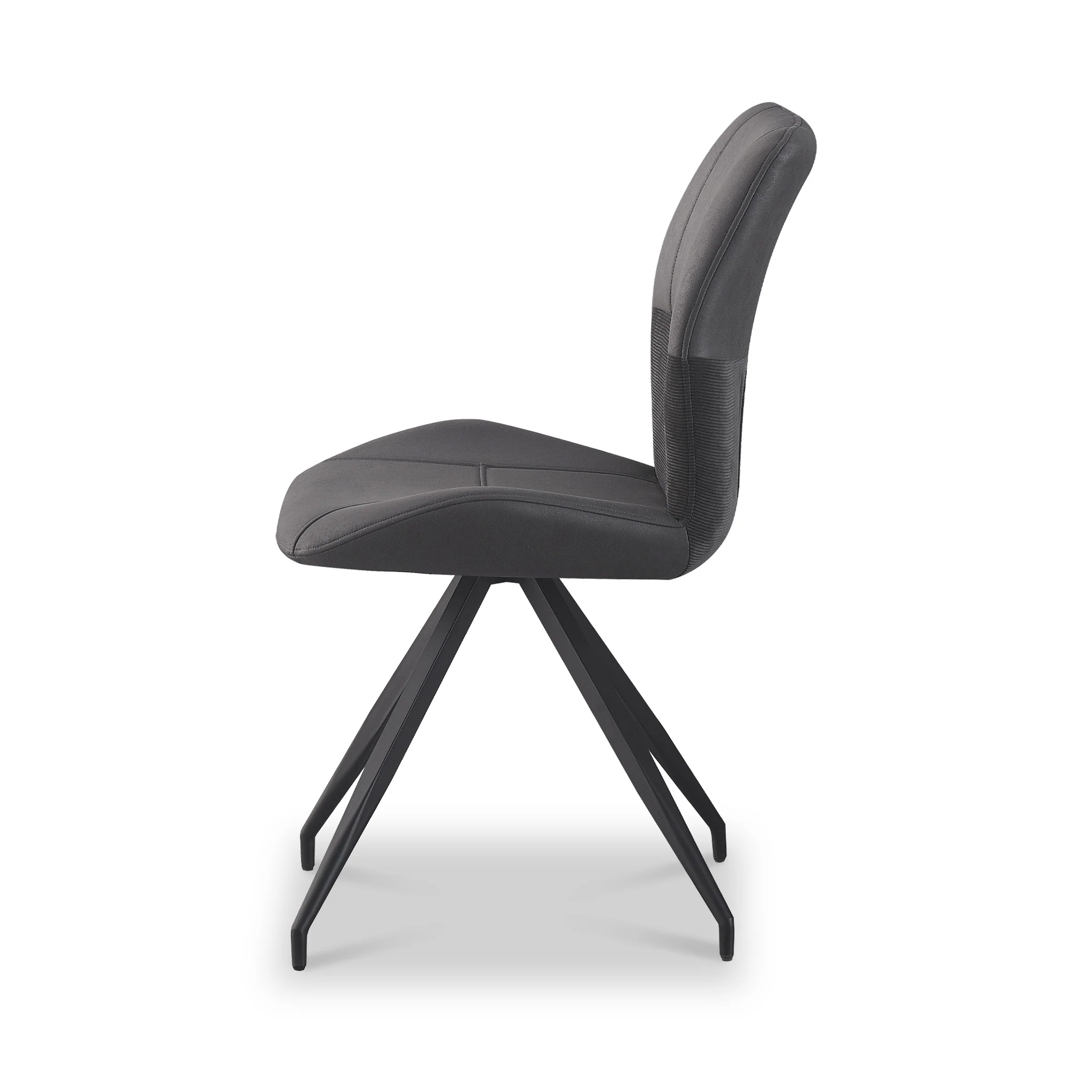Ramiro Faux Suede Swivel Dining Chair - Image 7