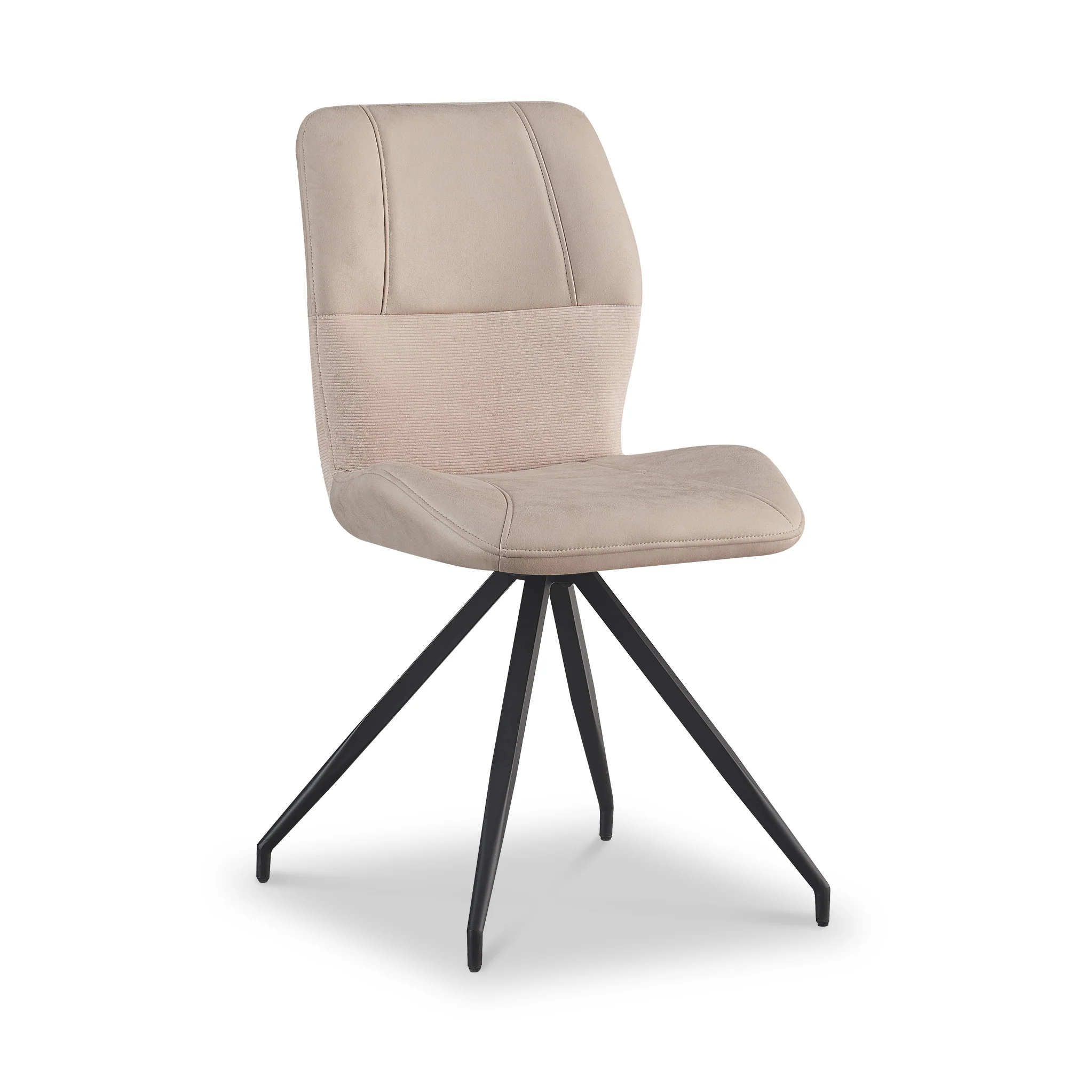 Ramiro Faux Suede Swivel Dining Chair - Image 8