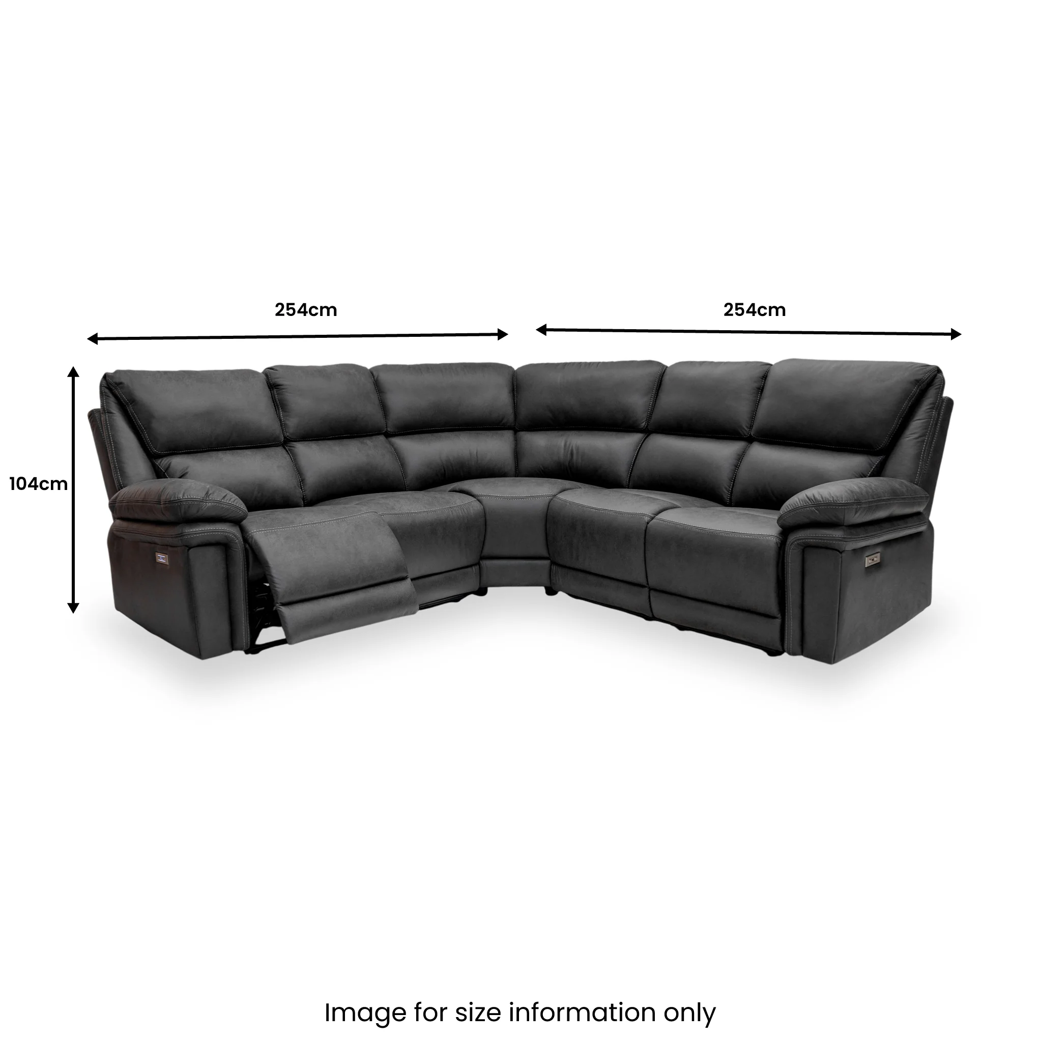 Randell Power Recliner Large Corner Sofa - Image 4