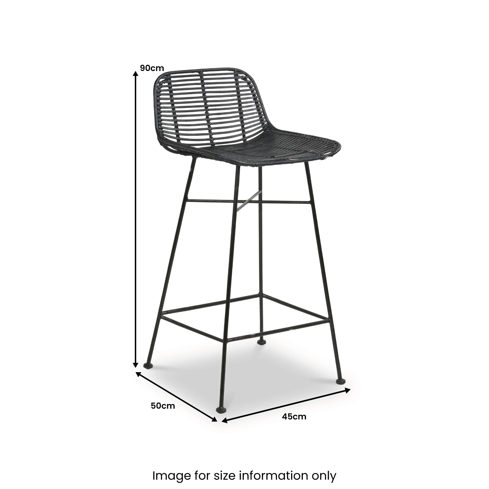 Rattan Core Bar Stool - Image 18