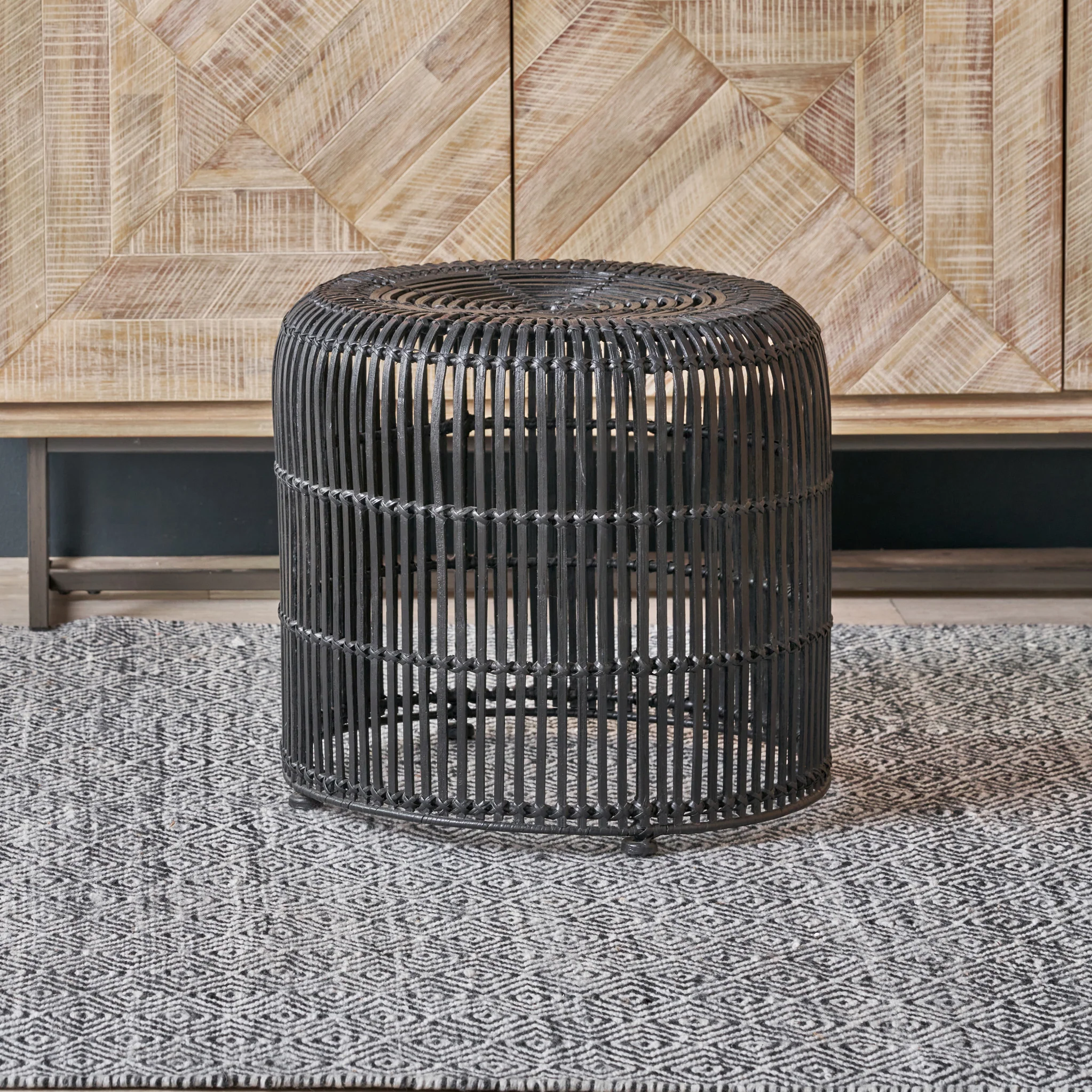 Rattan Core Stool - Image 2