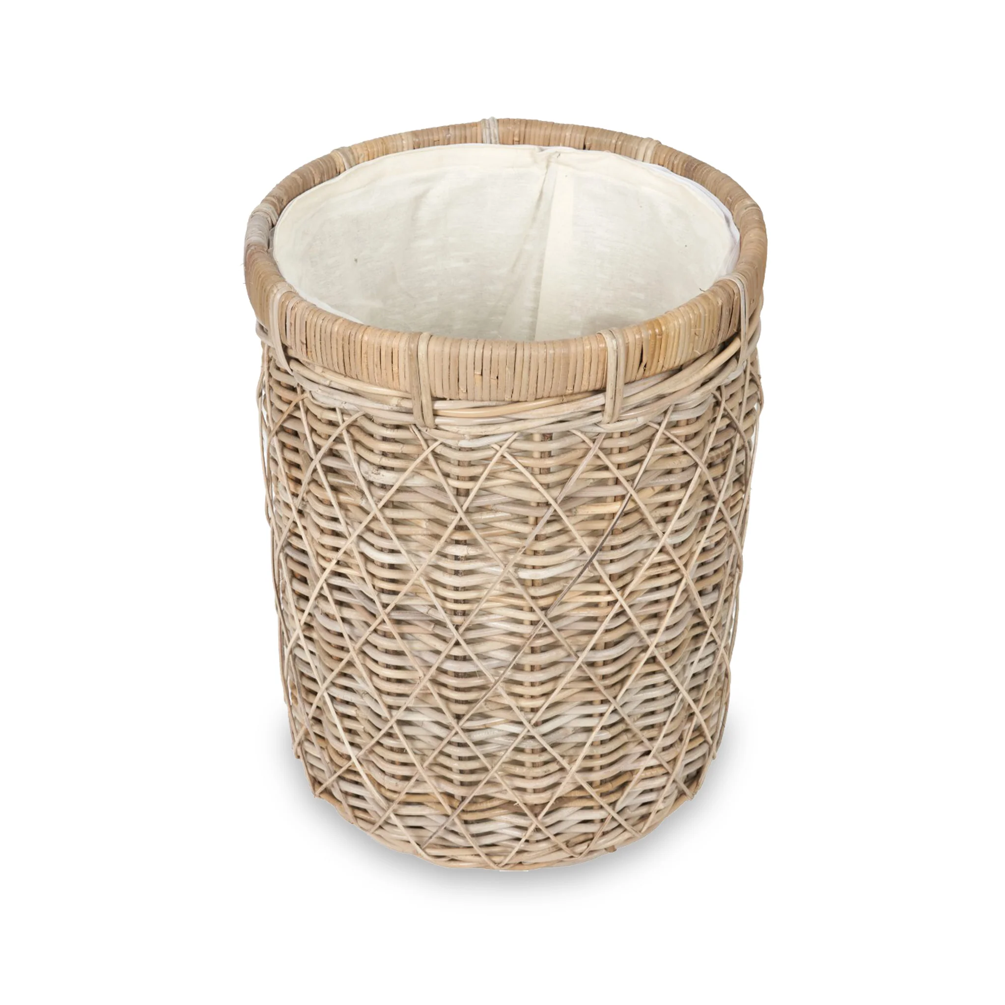 Rattan Round Linen Basket - Image 7