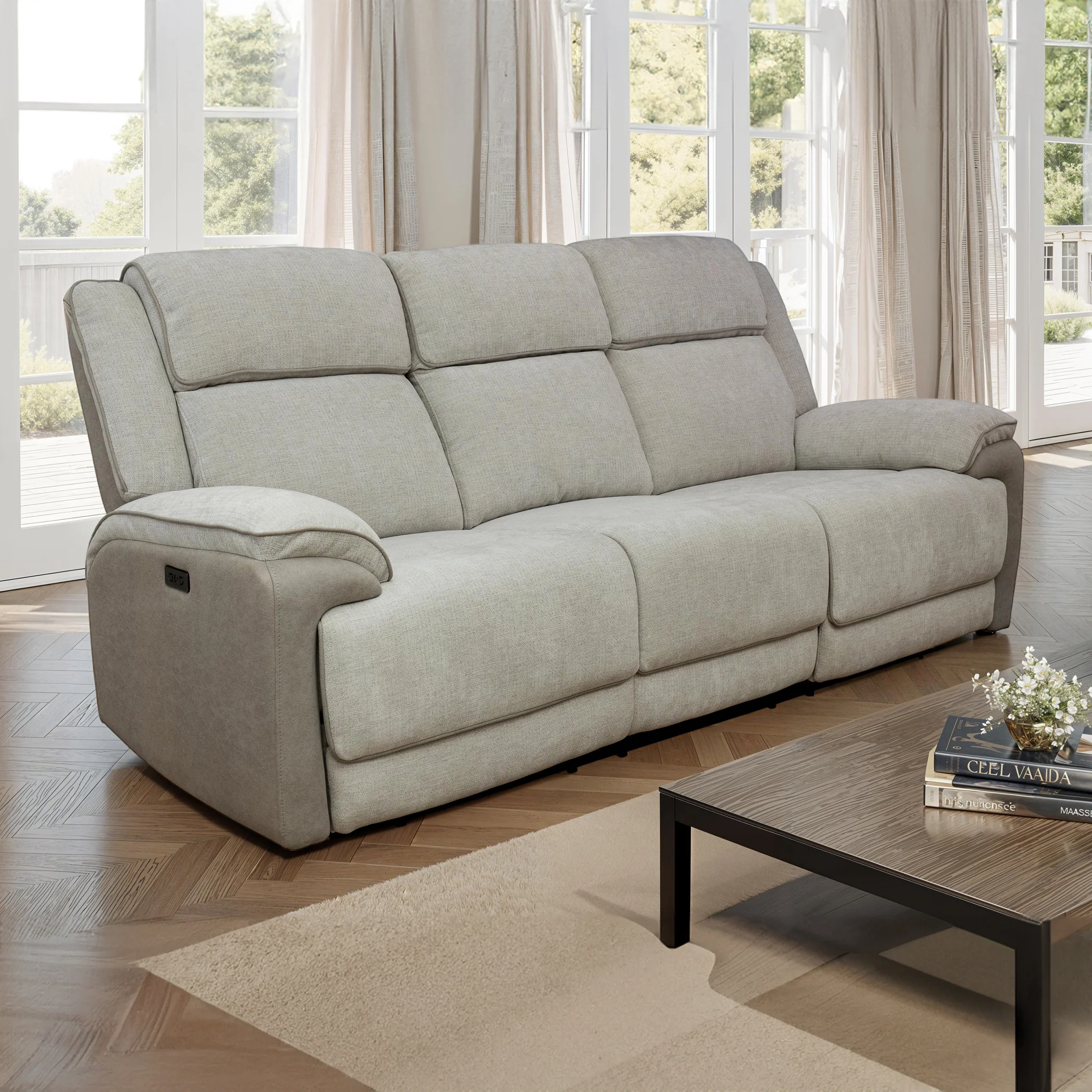 Redgrave 3 Seater Power Recliner Sofa - Image 3