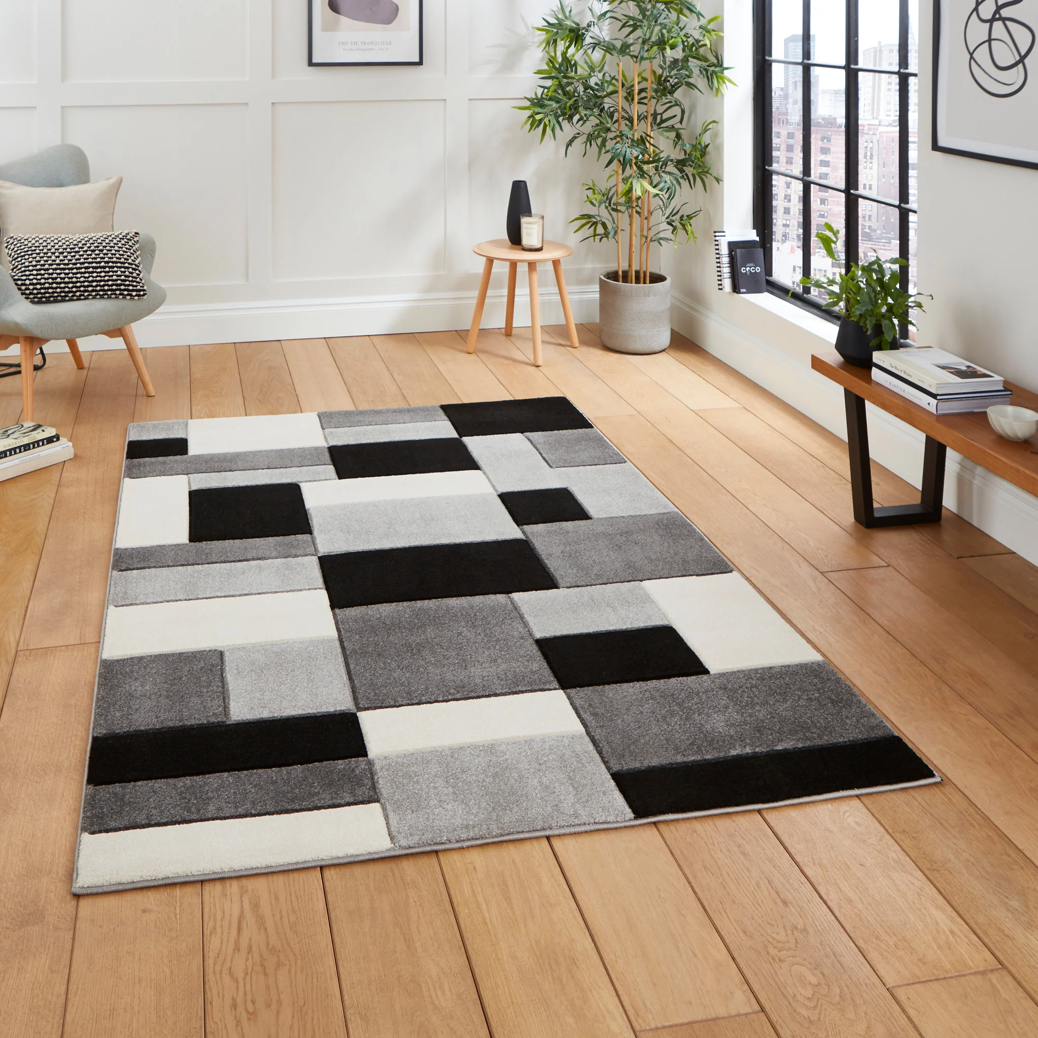 Regis Geometric Cube Rug - Image 10