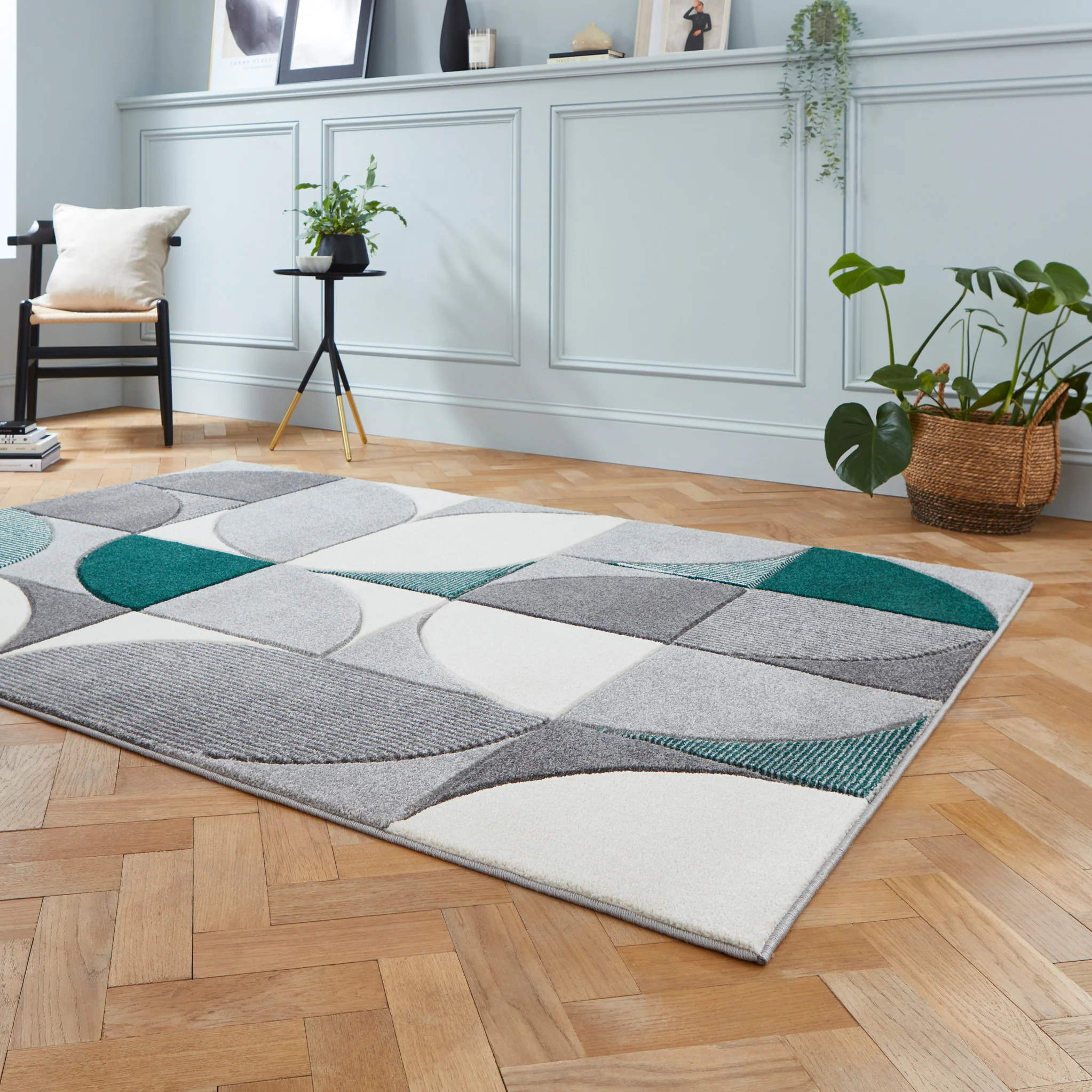 Regis Geometric Leaf Rug - Image 19